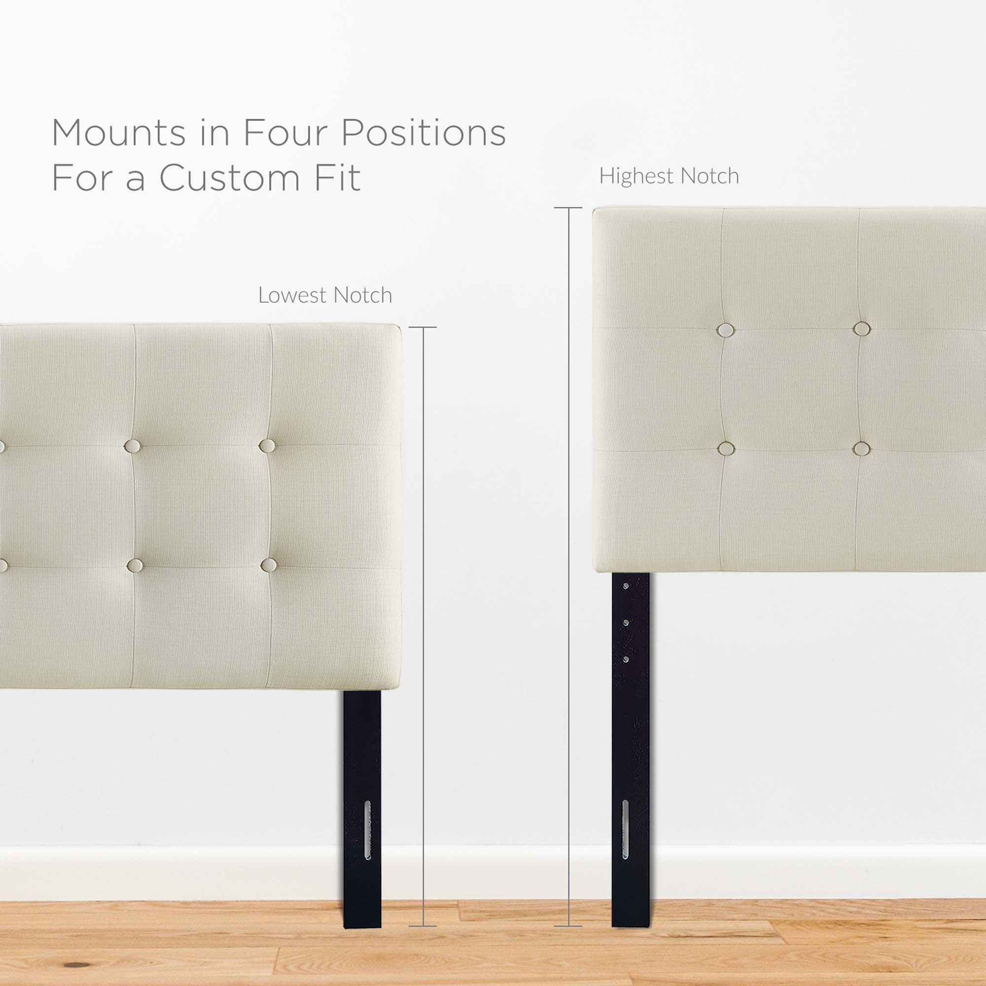 Emily Upholstered Fabric Headboard by Modway