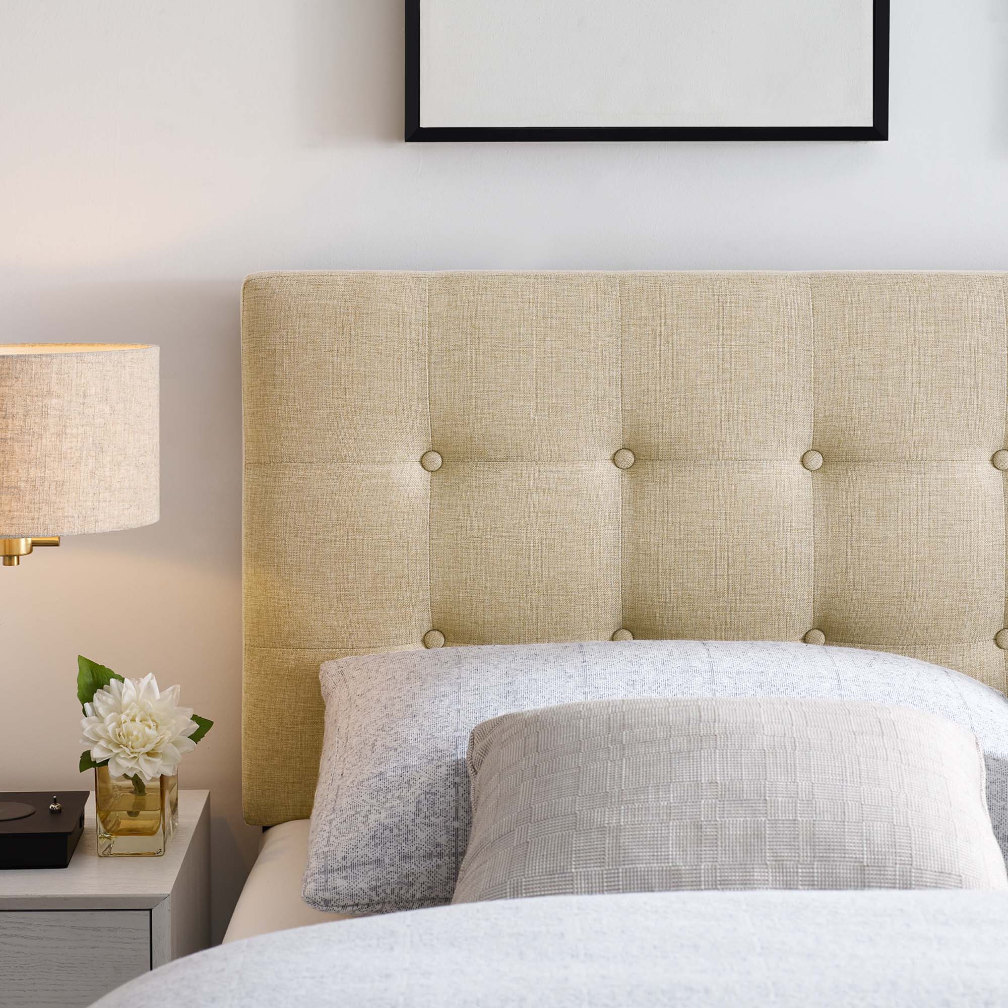 Emily Upholstered Fabric Headboard by Modway