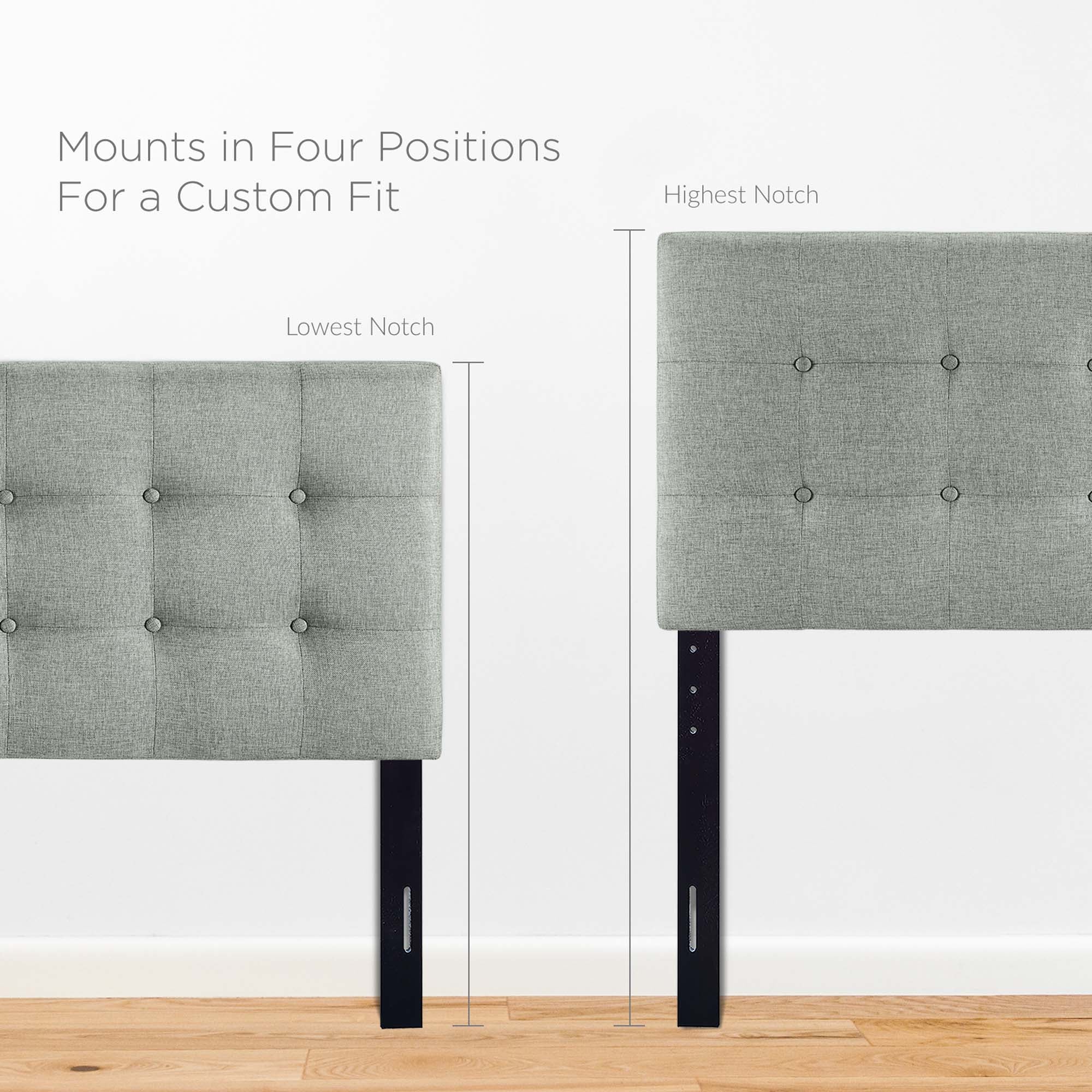 Emily Upholstered Fabric Headboard by Modway