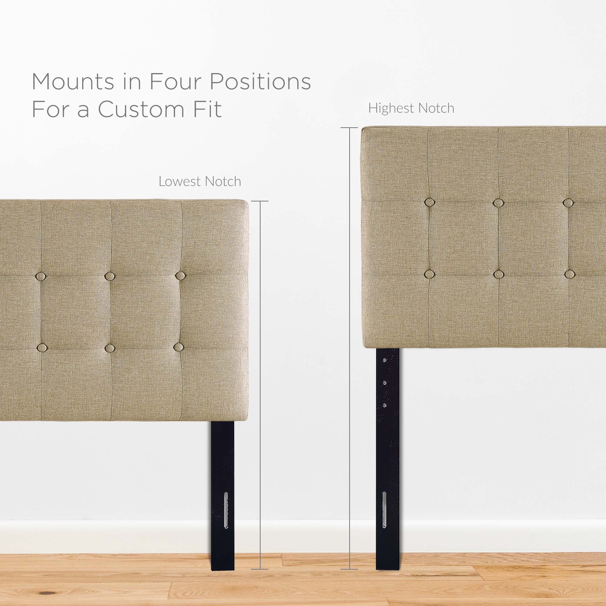 Emily Upholstered Fabric Headboard by Modway