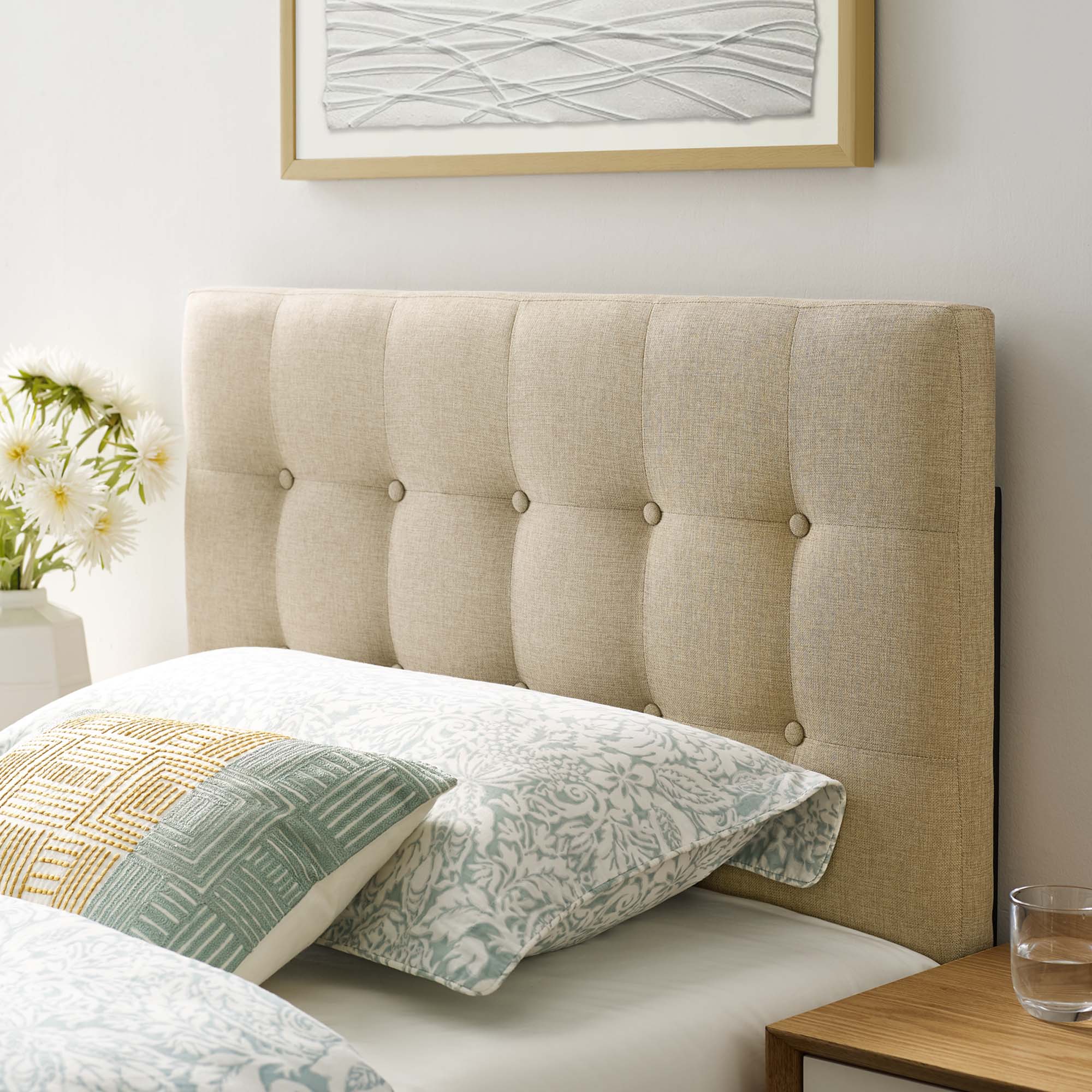 Emily Upholstered Fabric Headboard by Modway