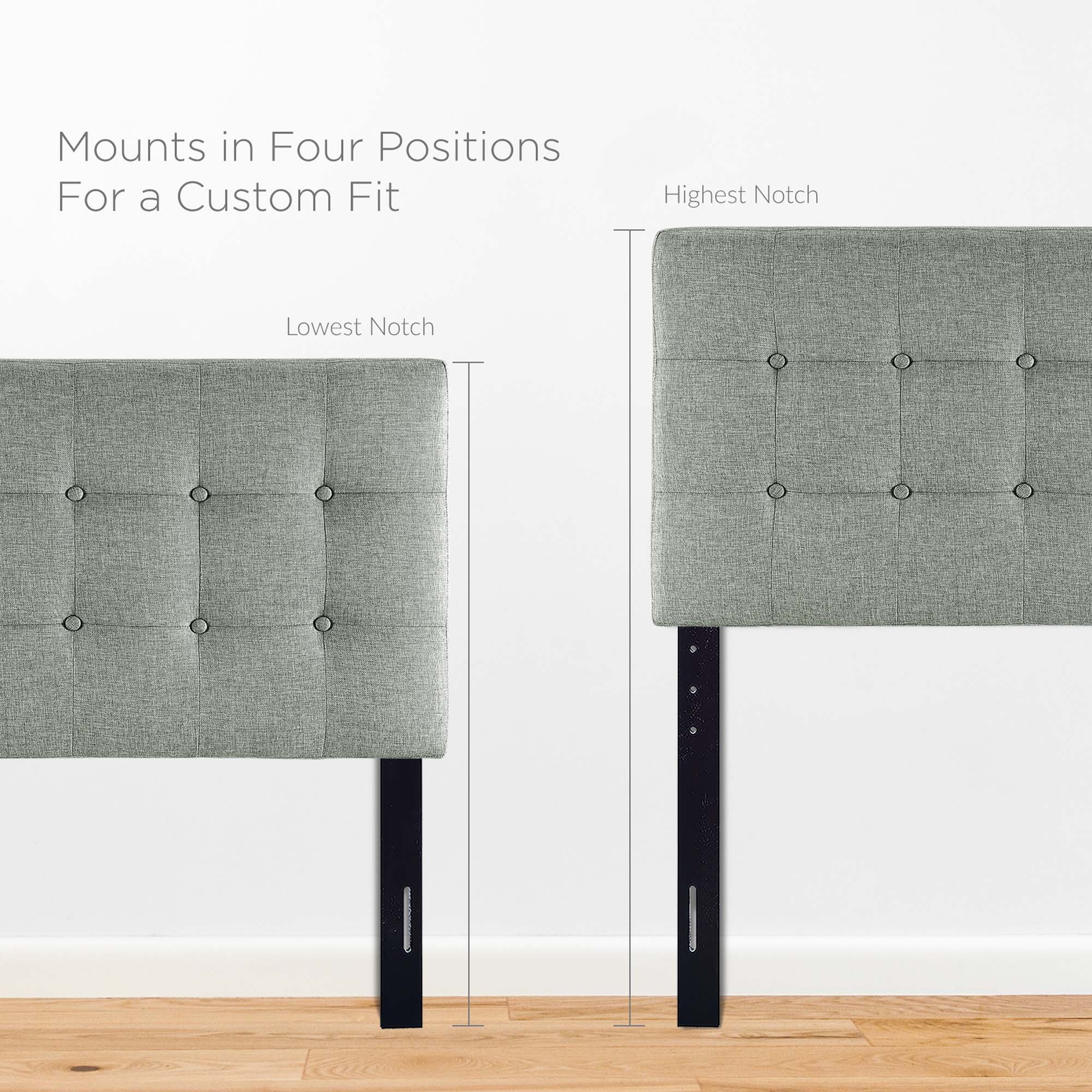 Emily Upholstered Fabric Headboard by Modway