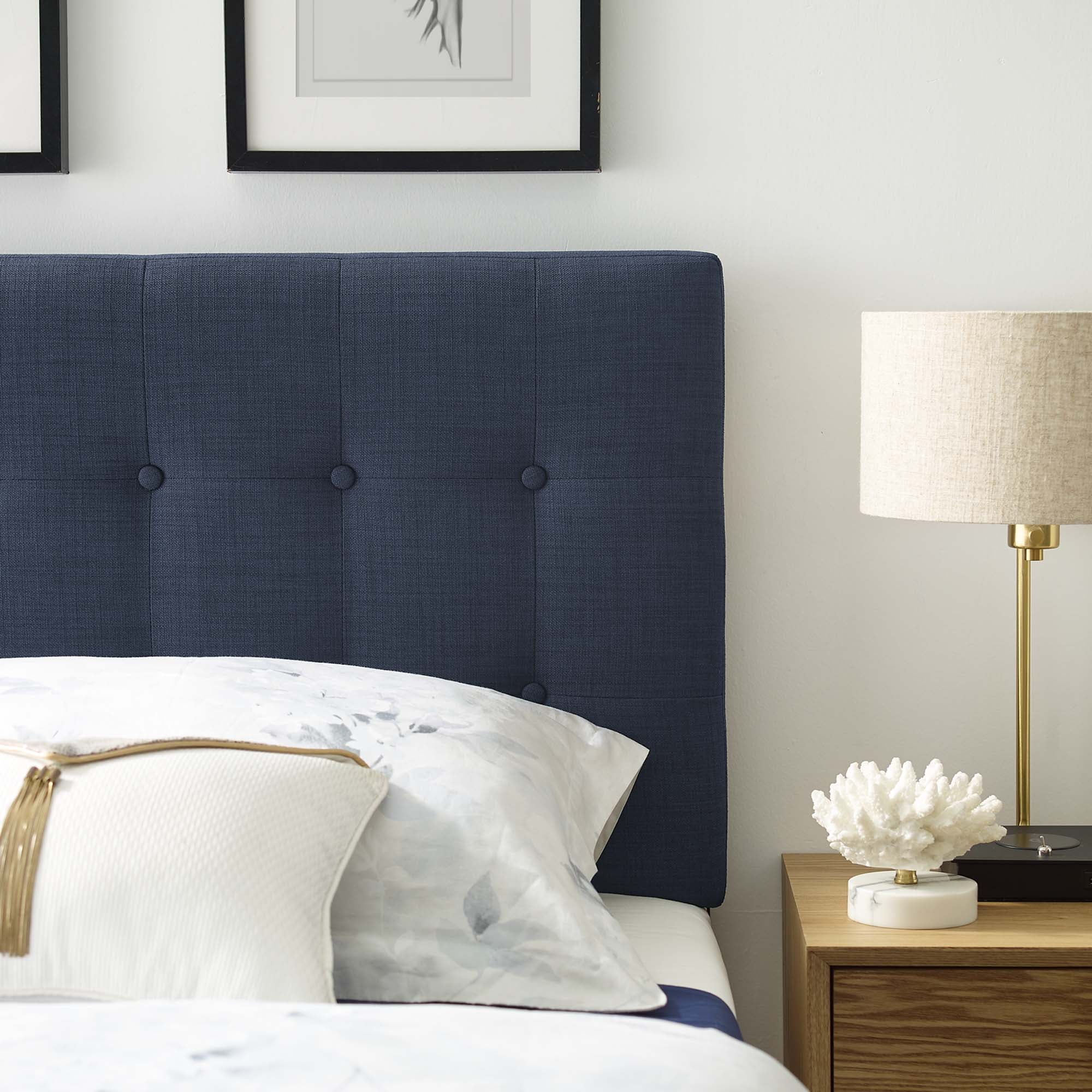 Emily Upholstered Fabric Headboard by Modway