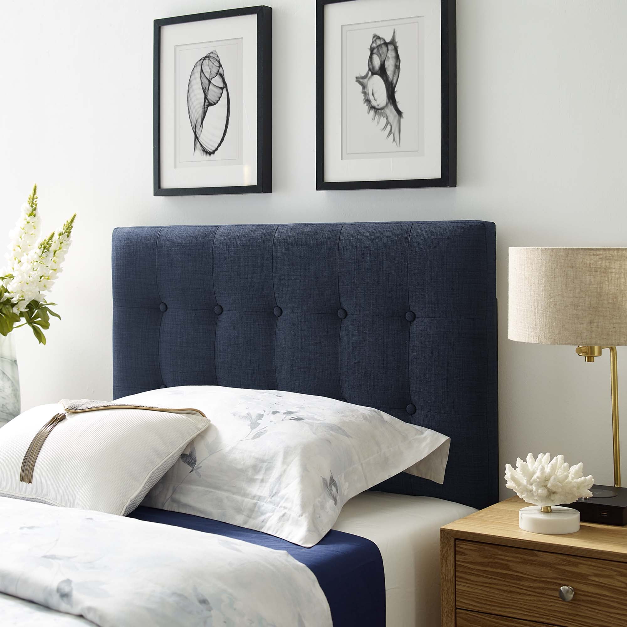 Emily Upholstered Fabric Headboard by Modway