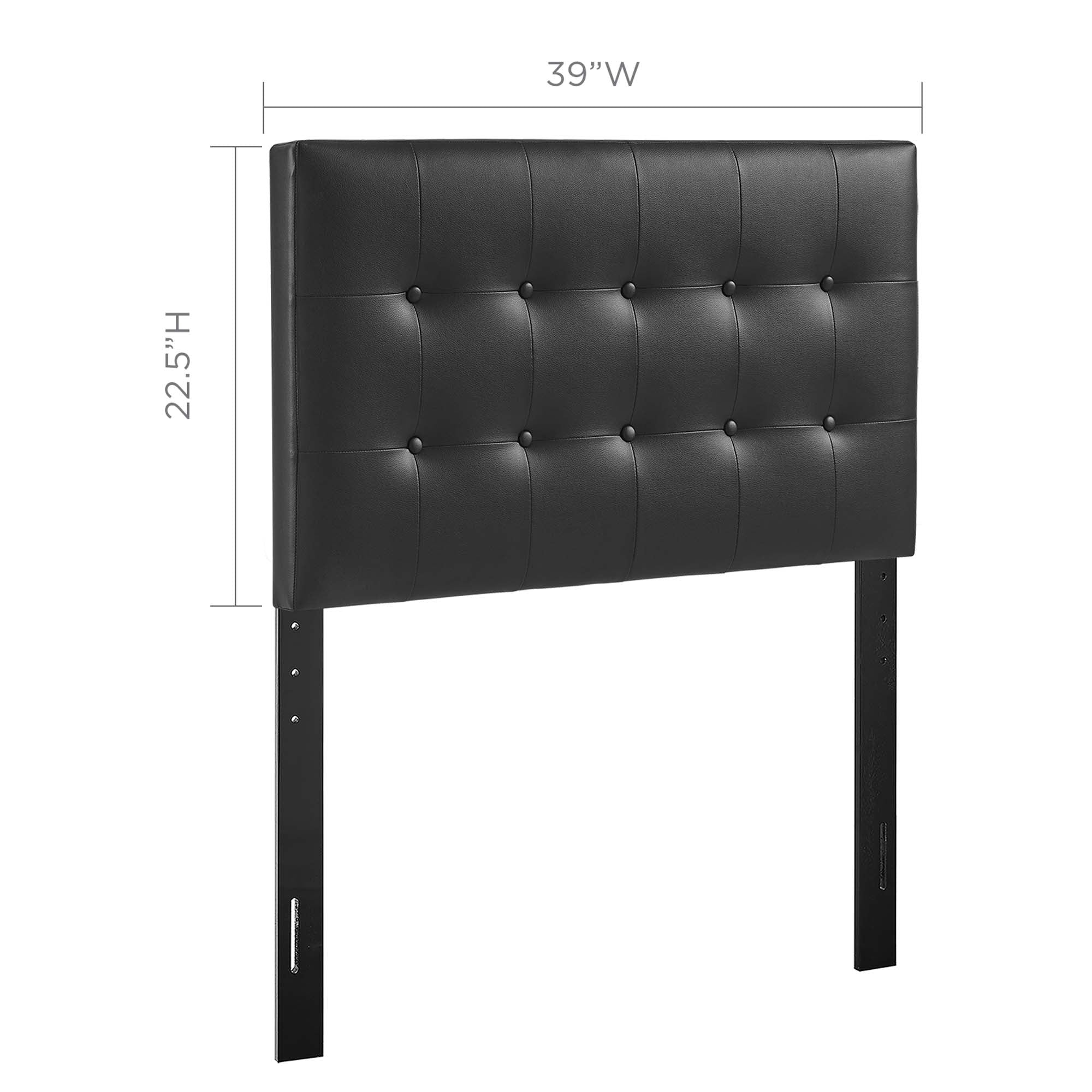 Emily Upholstered Vinyl Headboard by Modway