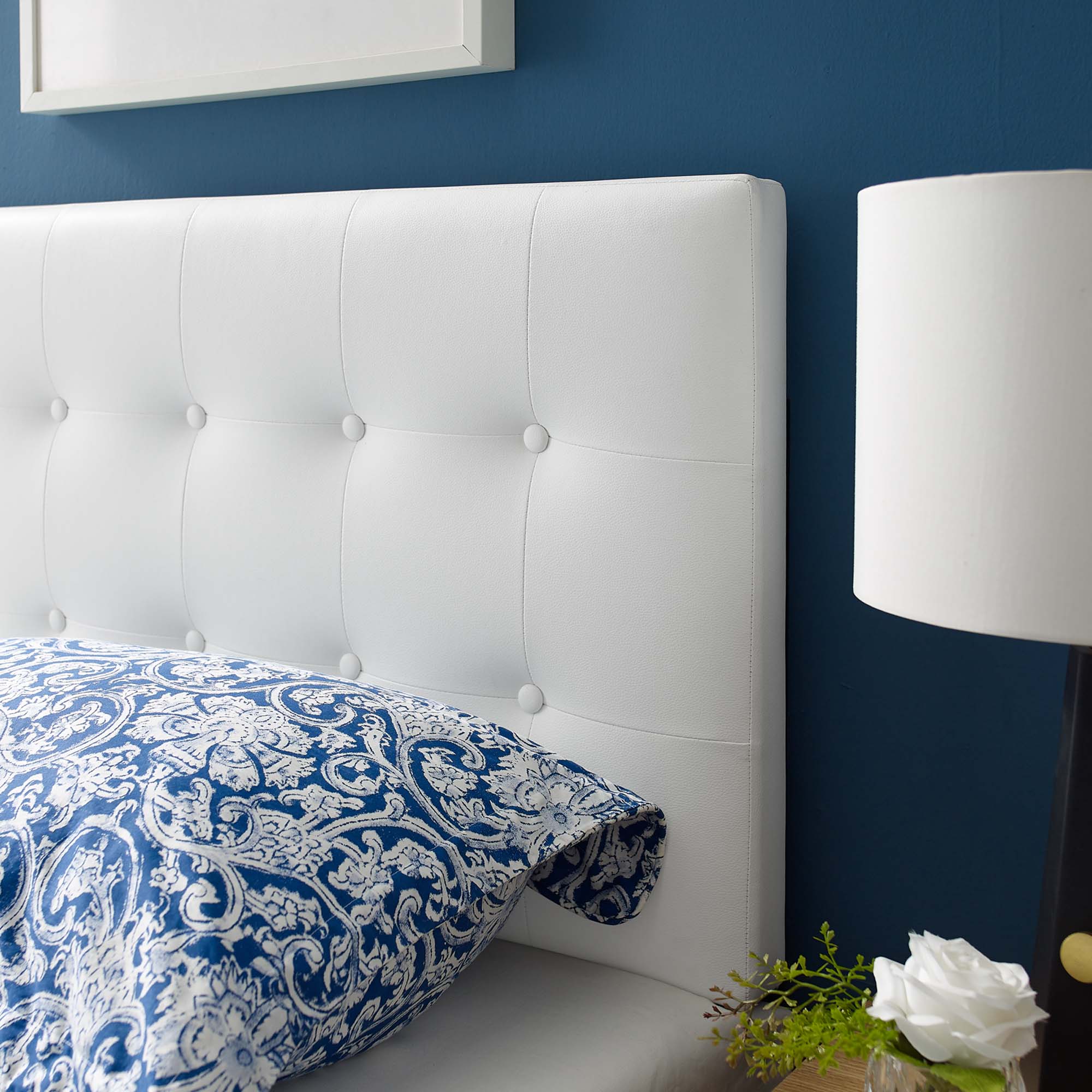 Emily Upholstered Vinyl Headboard by Modway