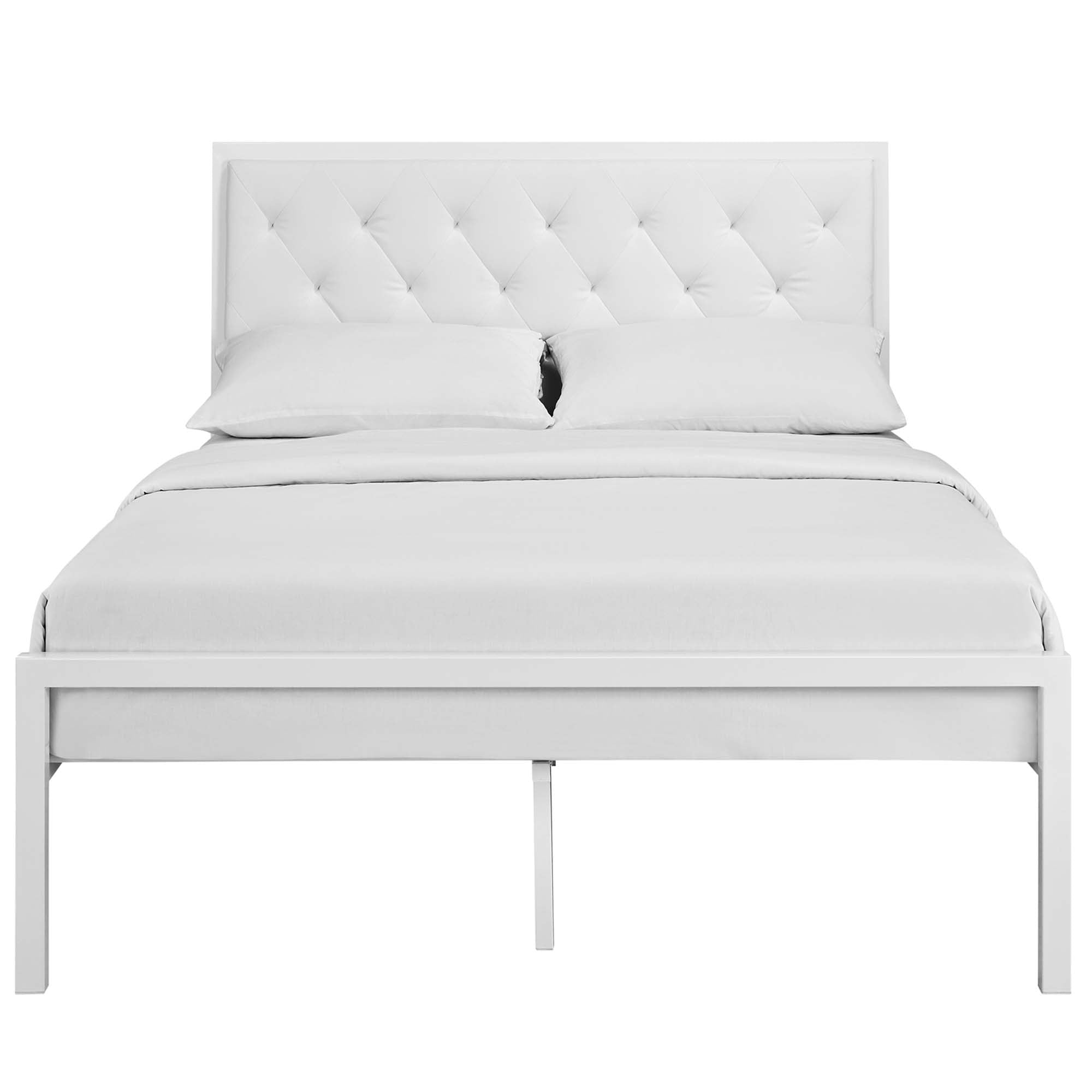 Mia Vinyl Bed by Modway