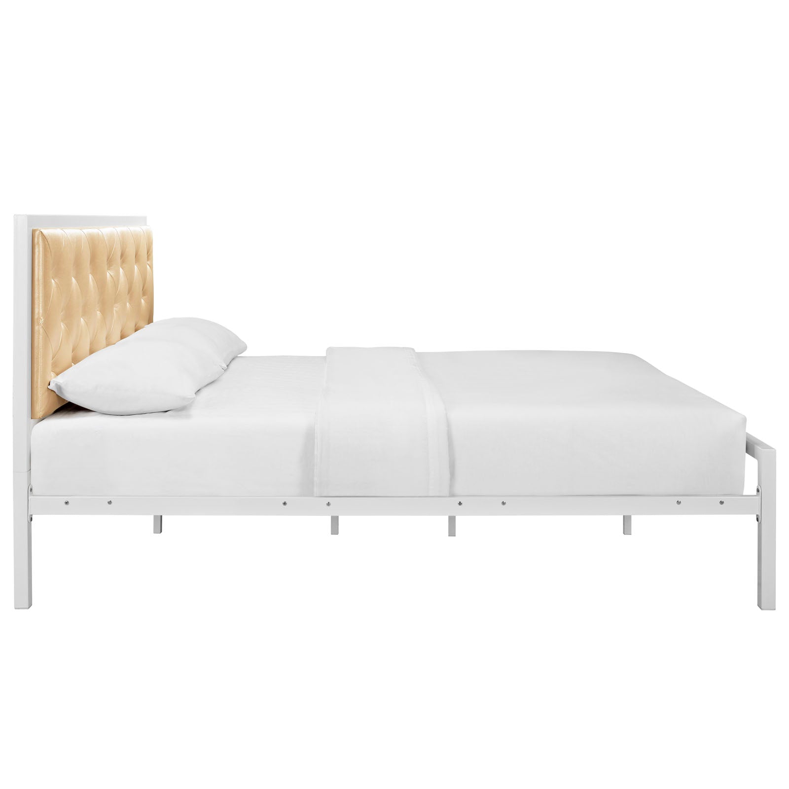 Mia Vinyl Bed by Modway
