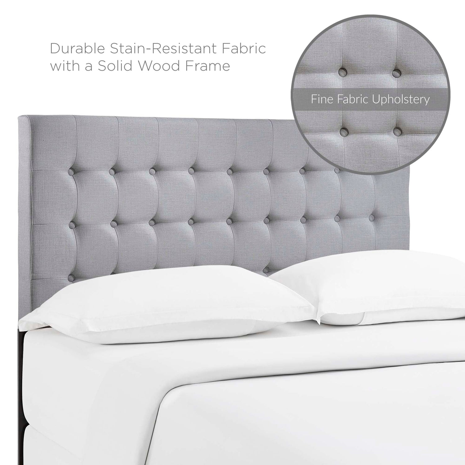 Tinble Upholstered Fabric Queen Headboard by Modway