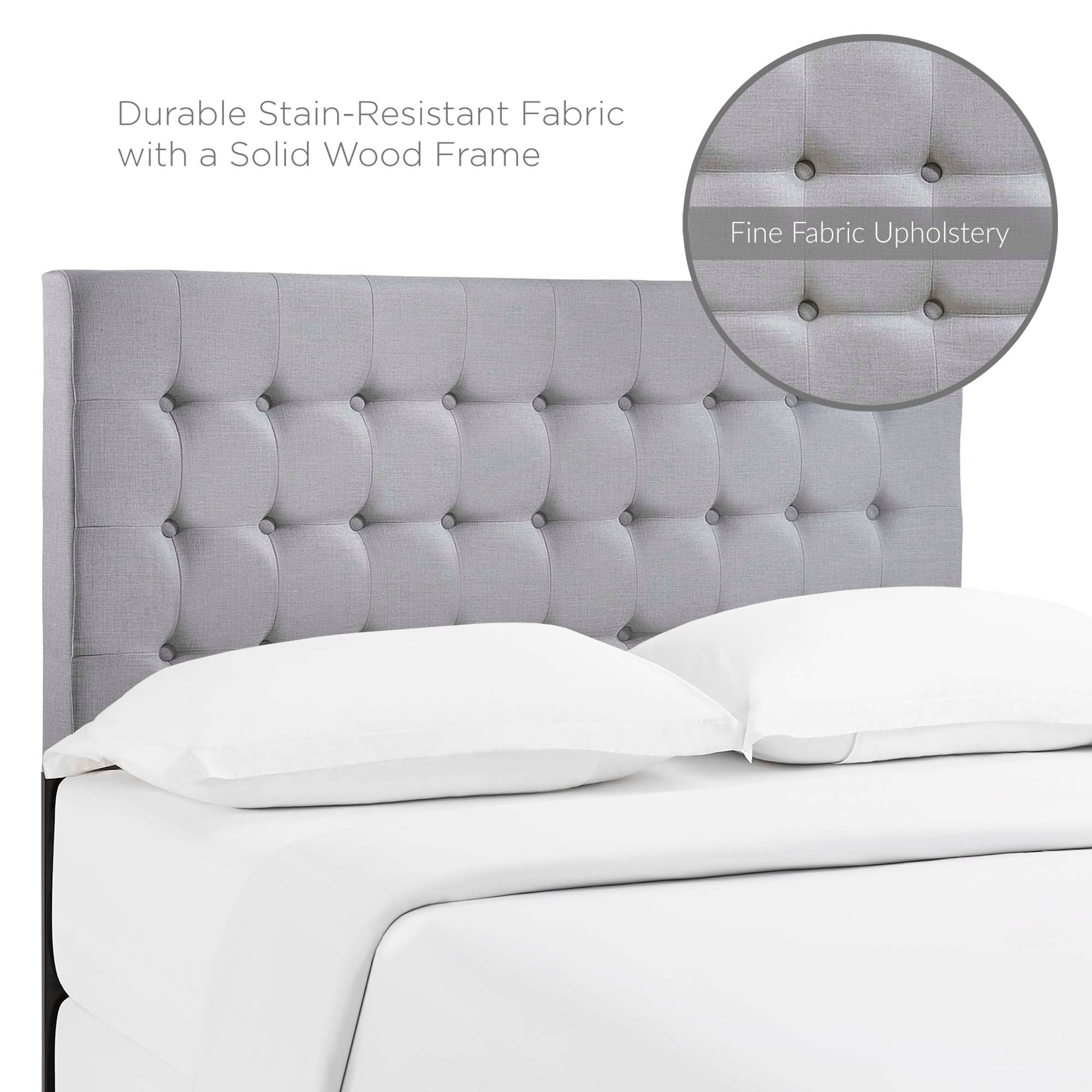 Tinble Upholstered Fabric Queen Headboard by Modway