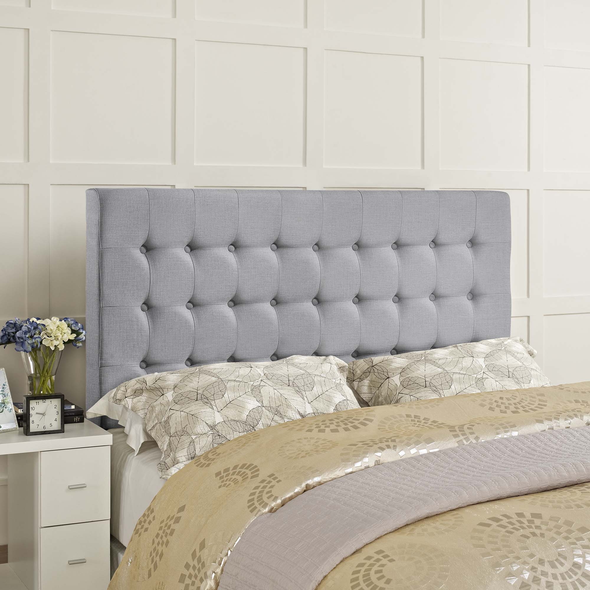 Tinble Upholstered Fabric Queen Headboard by Modway