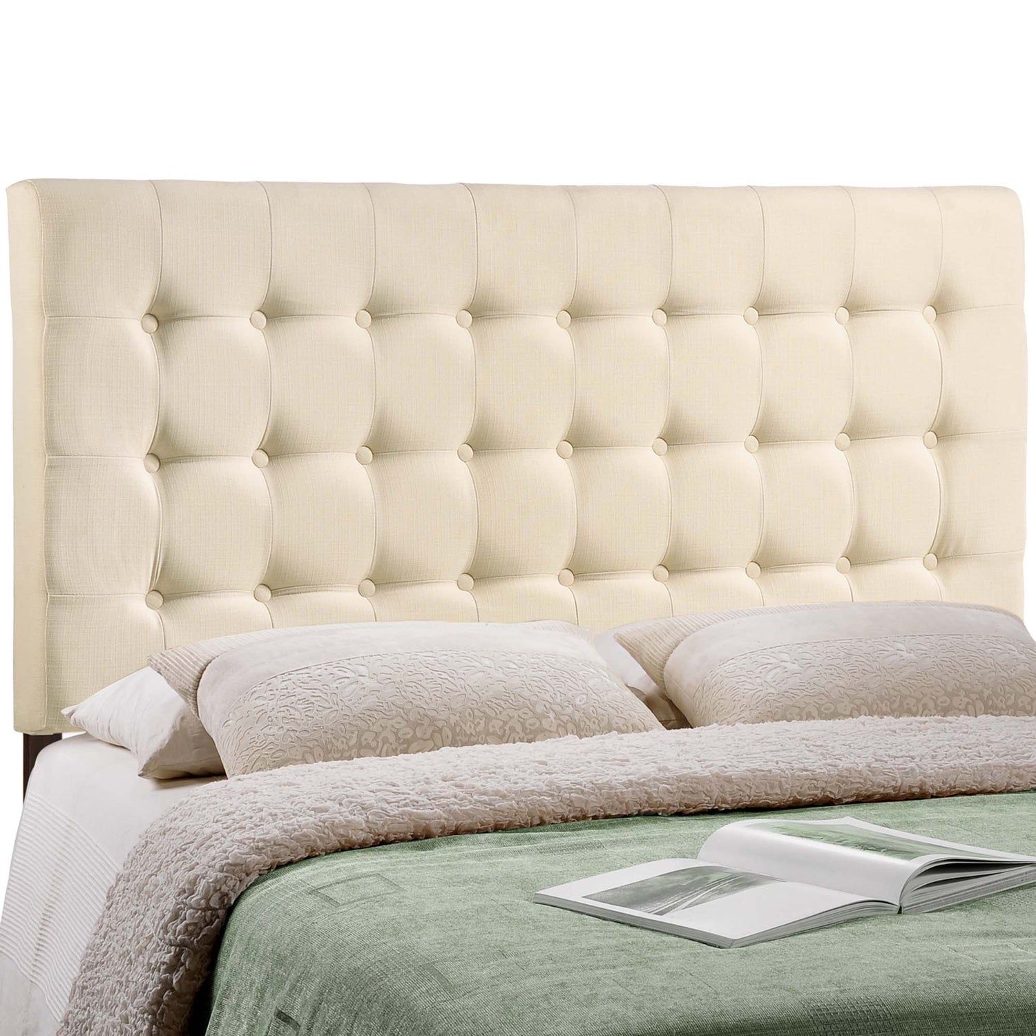 Tinble Upholstered Fabric Queen Headboard by Modway