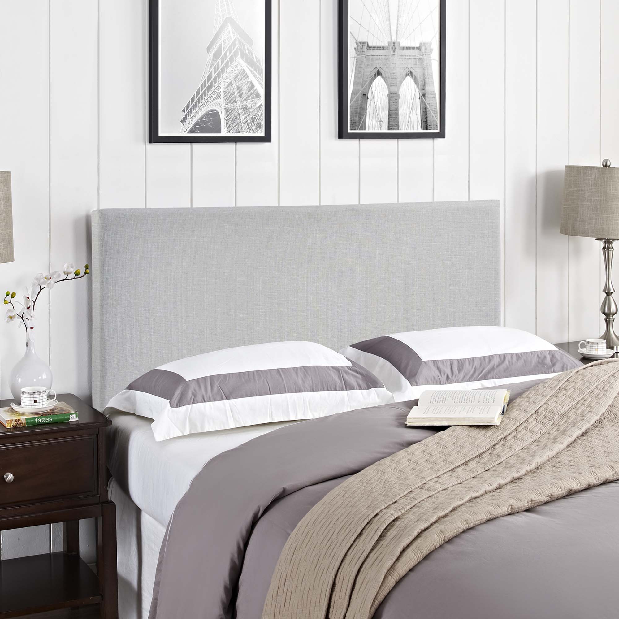 Region Upholstered Fabric Headboard by Modway