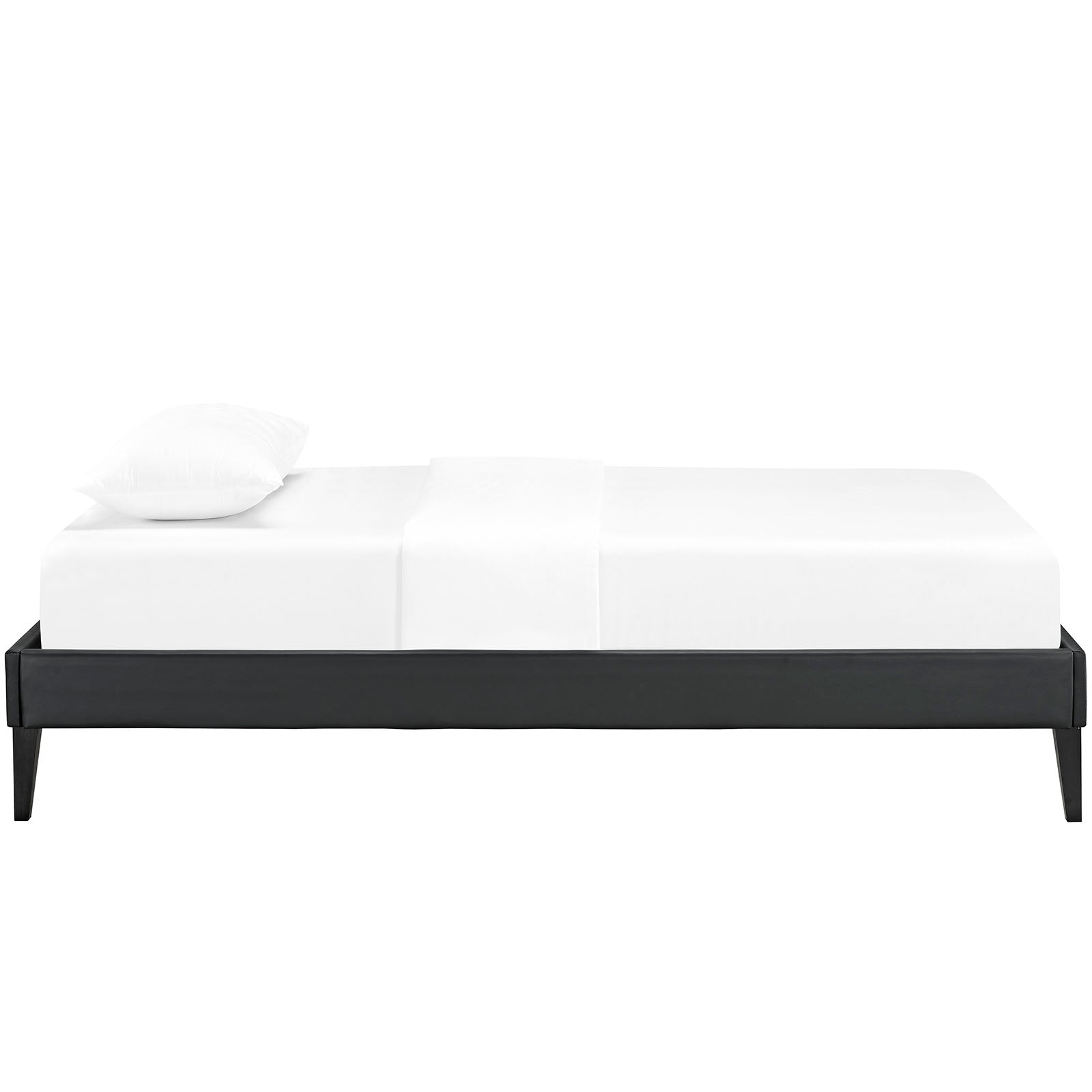 Sharon Fabric Bed Frame with Squared Tapered Legs by Modway
