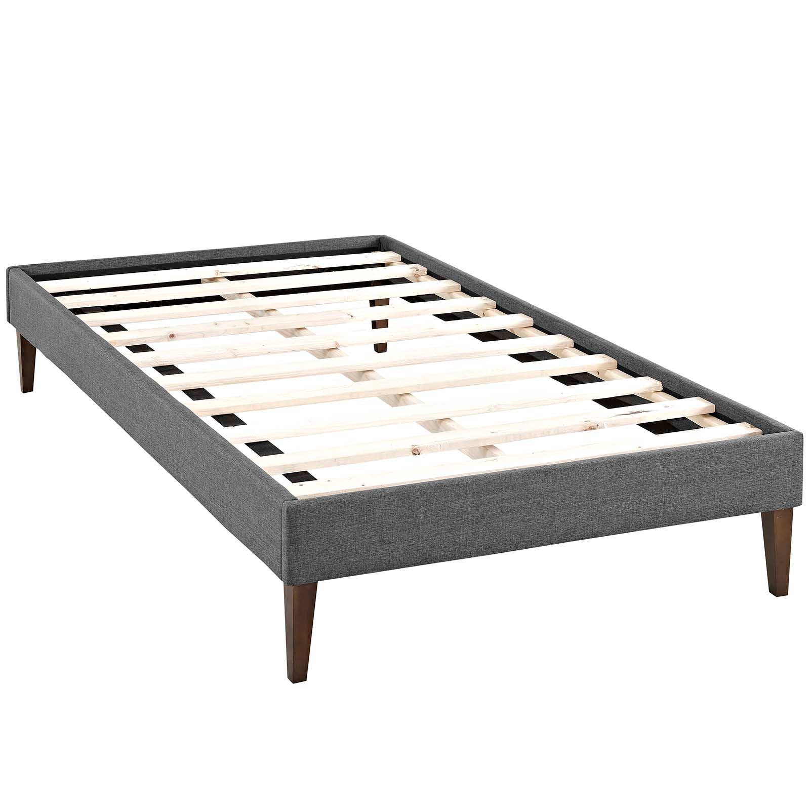 Sharon Fabric Bed Frame with Squared Tapered Legs by Modway