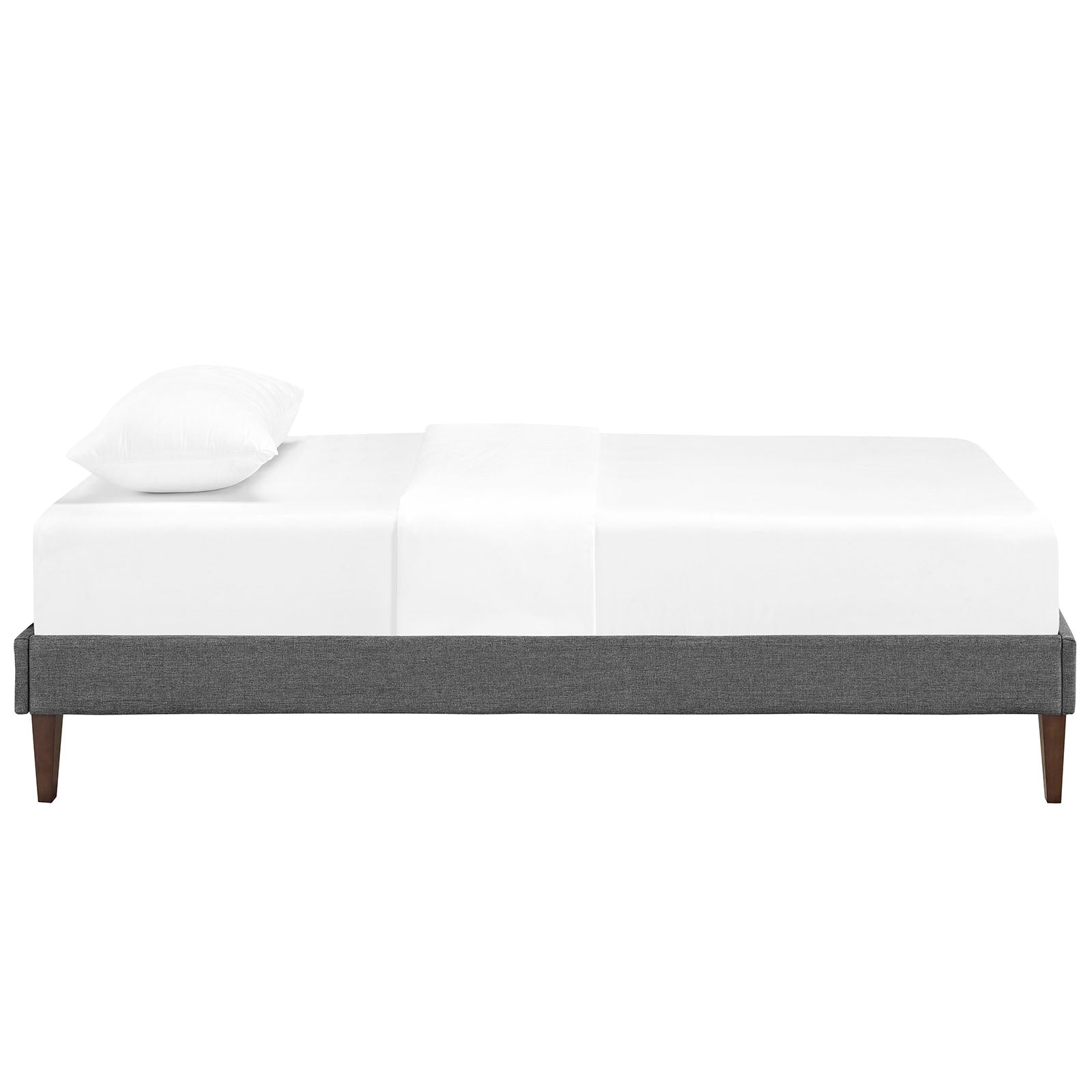 Sharon Fabric Bed Frame with Squared Tapered Legs by Modway