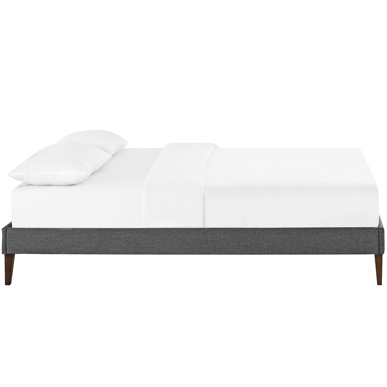 Sharon Fabric Bed Frame with Squared Tapered Legs by Modway