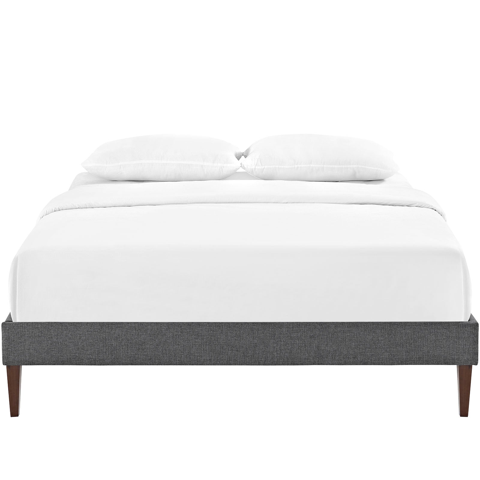 Sharon Fabric Bed Frame with Squared Tapered Legs by Modway