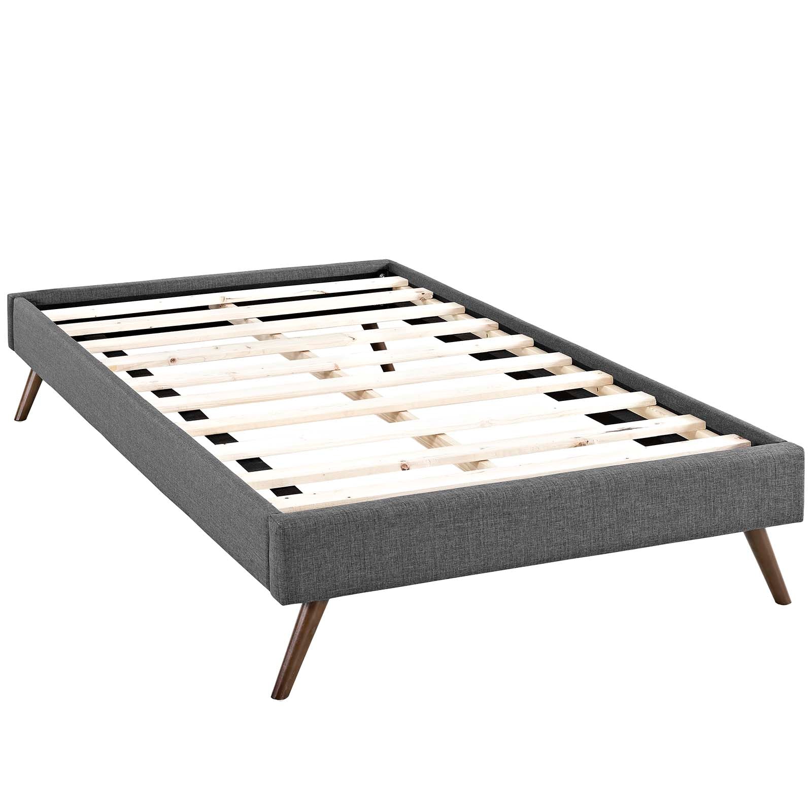 Helen Fabric Bed Frame with Round Splayed Legs by Modway