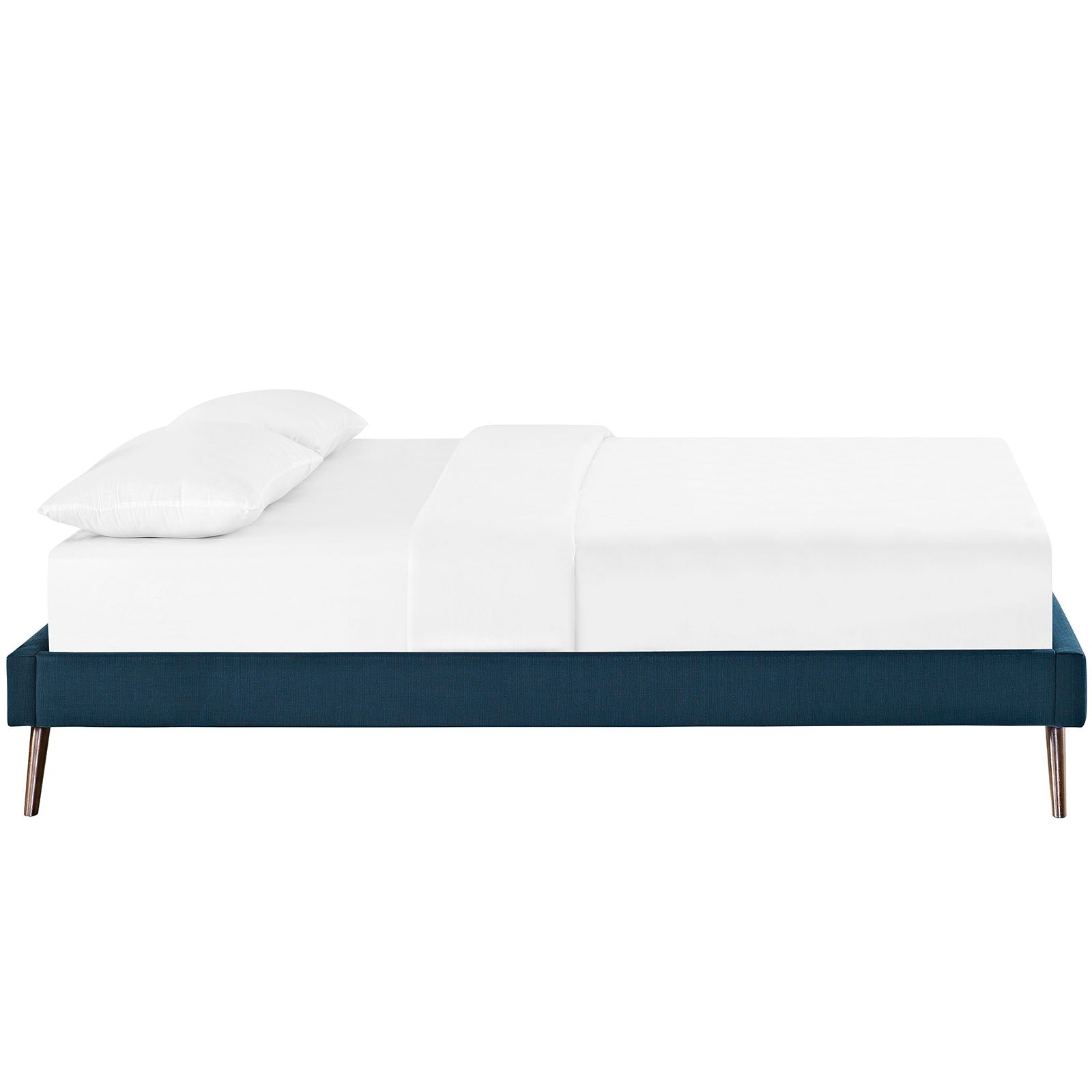 Helen Fabric Bed Frame with Round Splayed Legs by Modway