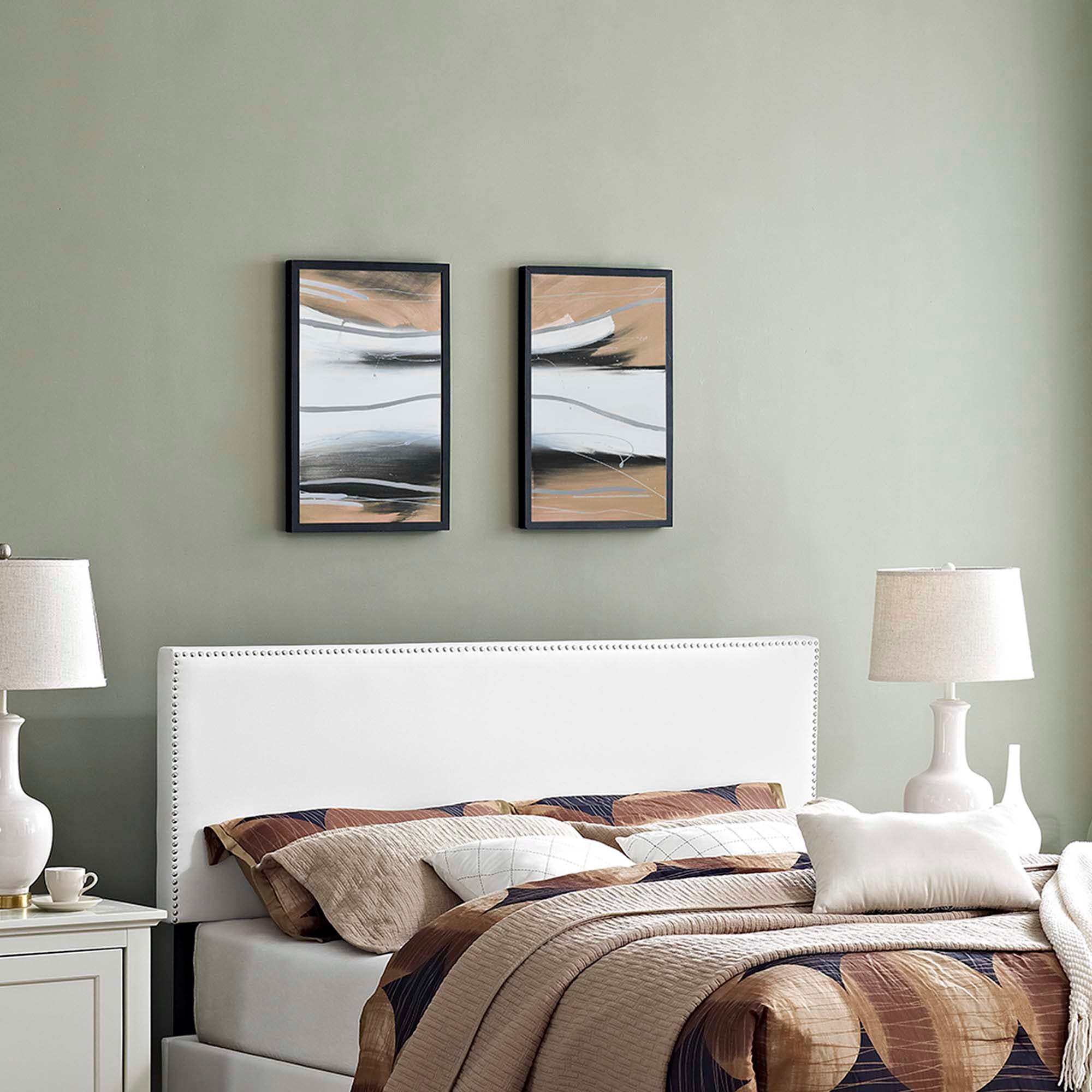 Phoebe Upholstered Vinyl Headboard by Modway