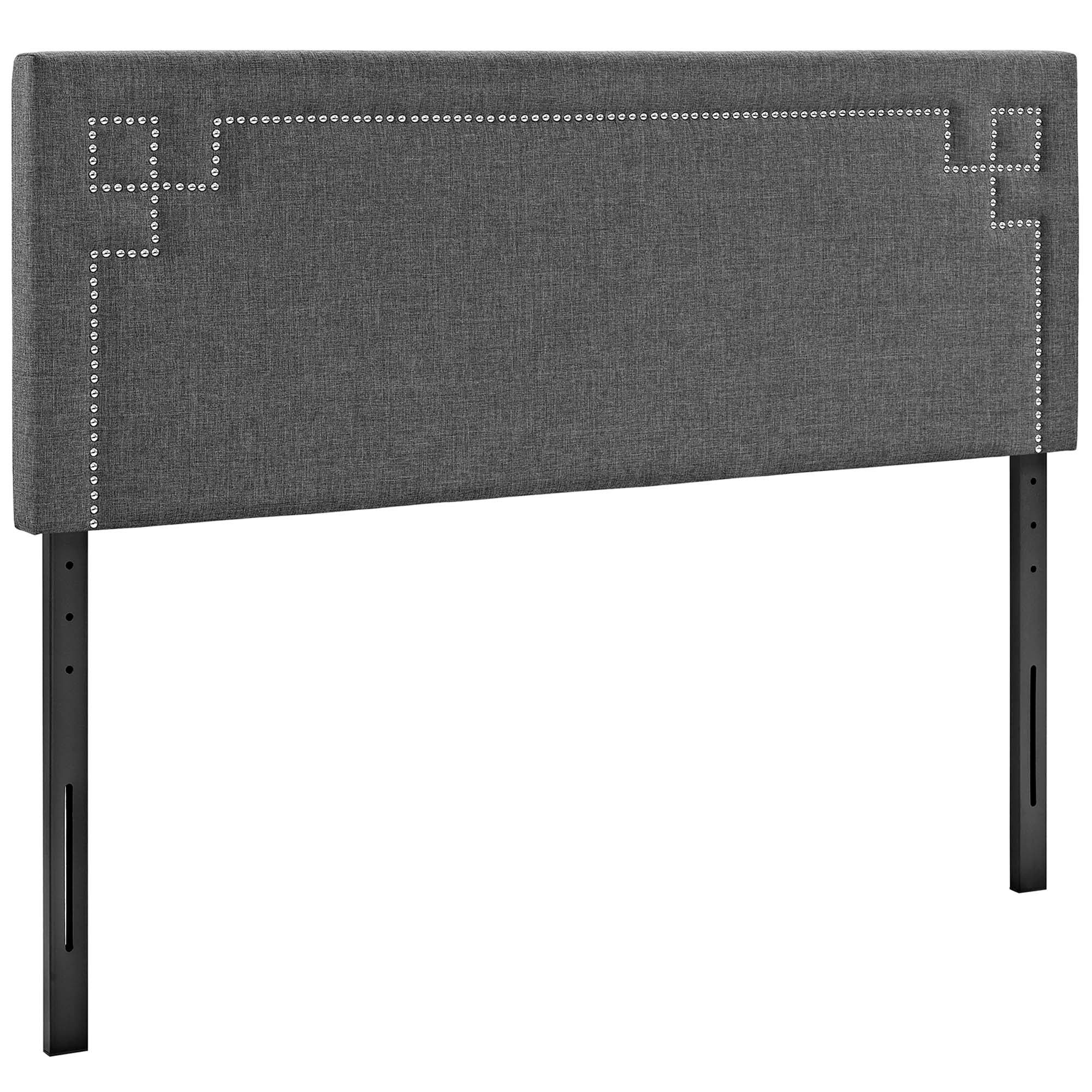 Josie Fabric Queen Platform Bed with Squared Tapered Legs by Modway