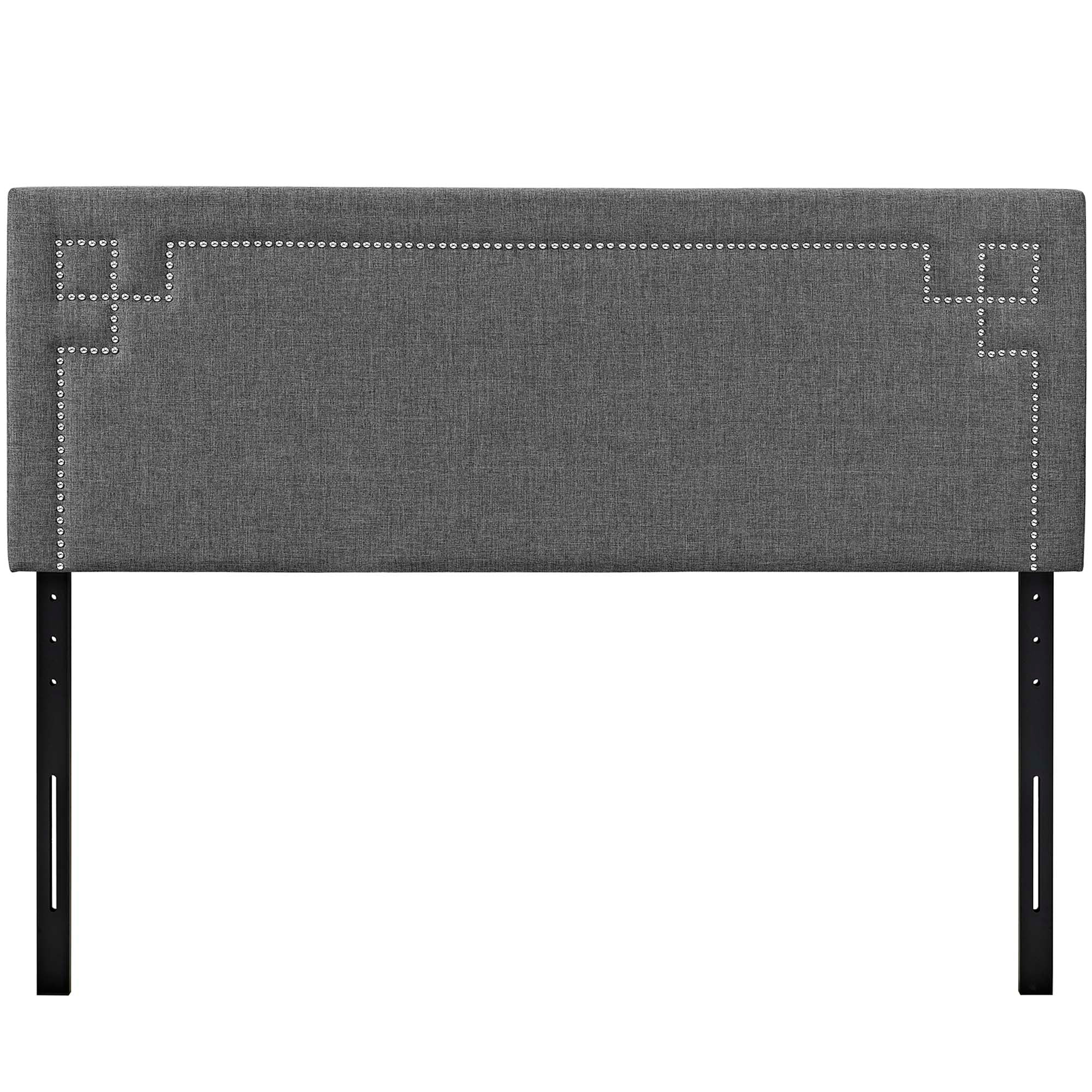 Josie Fabric Queen Platform Bed with Squared Tapered Legs by Modway