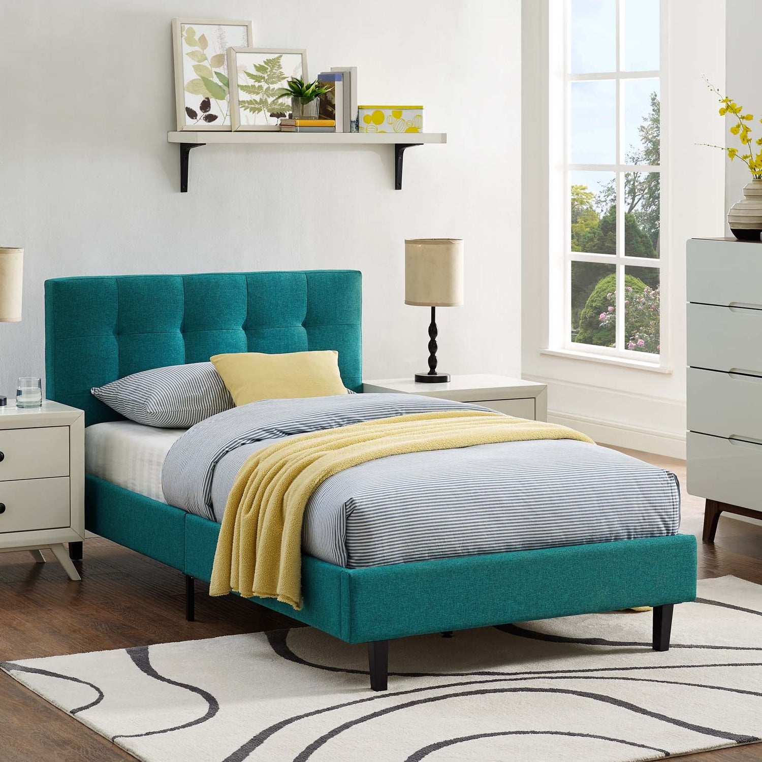 Linnea Fabric Bed by Modway