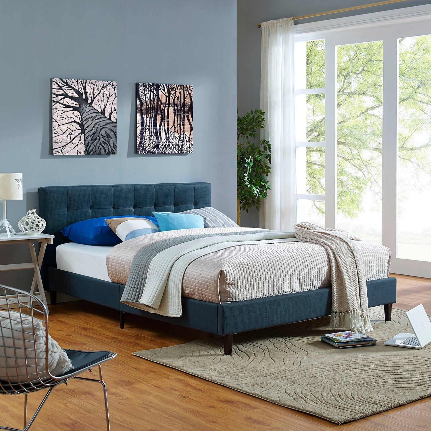 Linnea Fabric Bed by Modway
