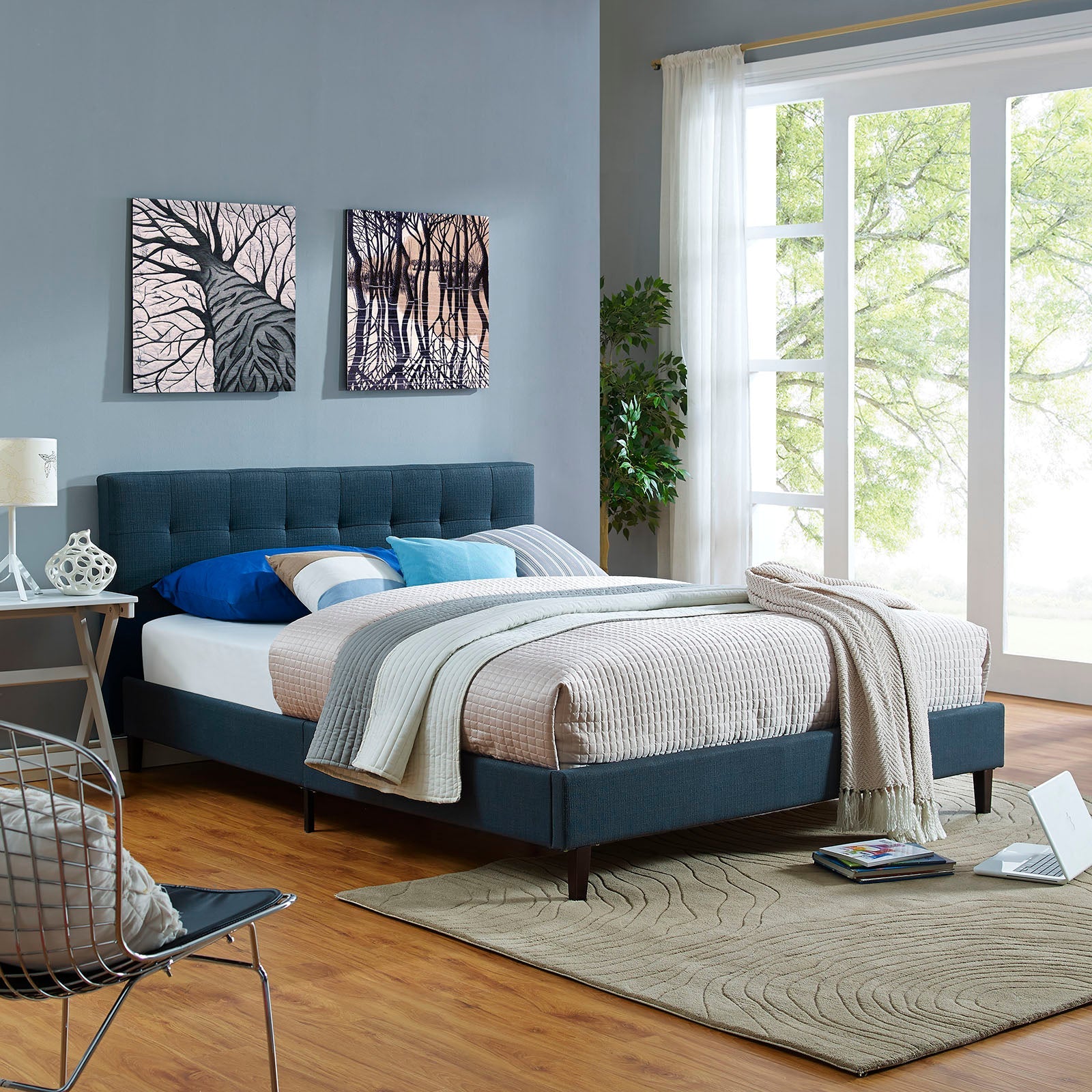 Linnea Fabric Bed by Modway