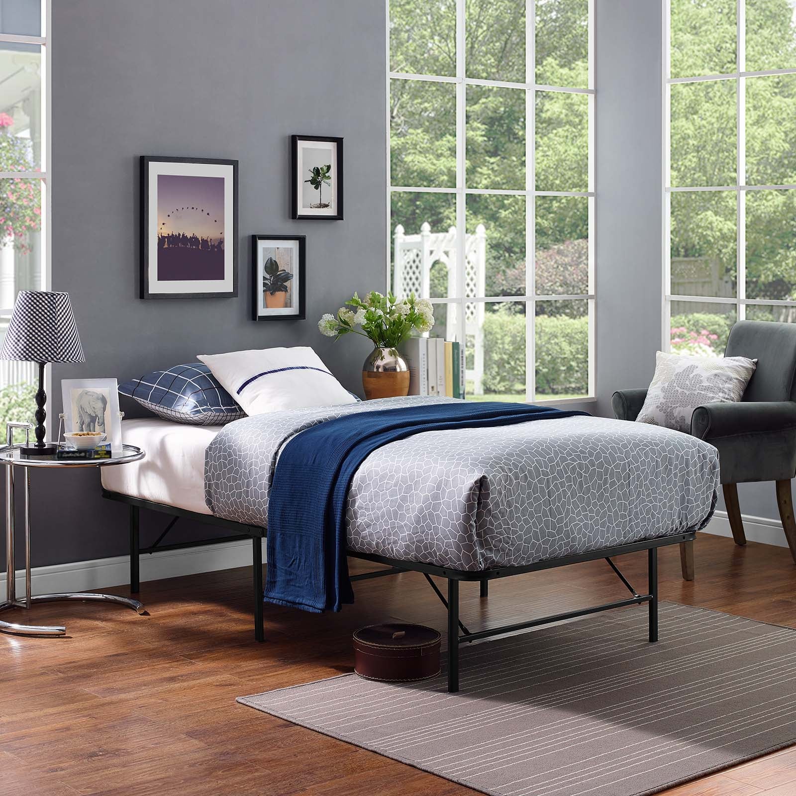 Horizon Stainless Steel Bed Frame by Modway