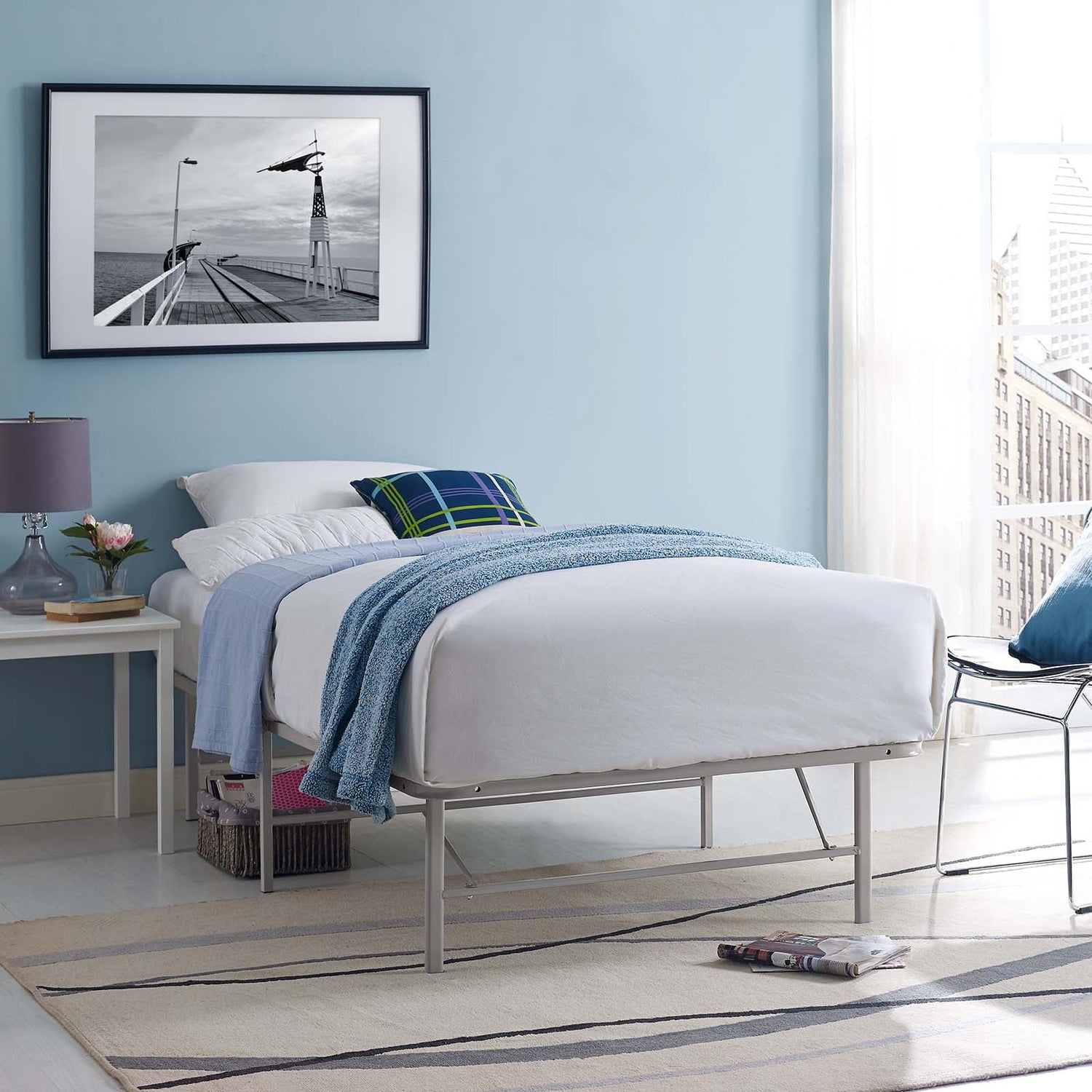 Horizon Stainless Steel Bed Frame by Modway