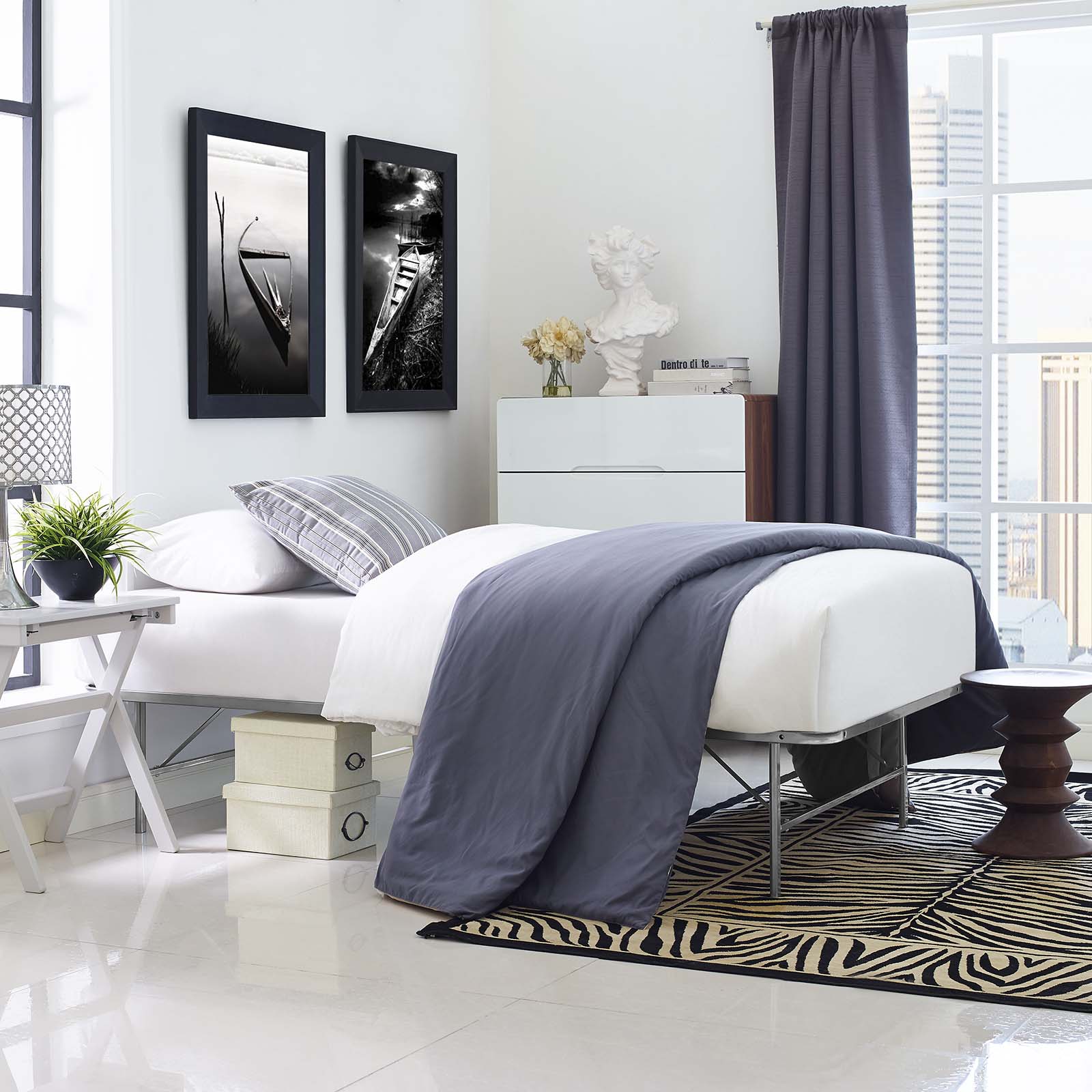 Horizon Stainless Steel Bed Frame by Modway