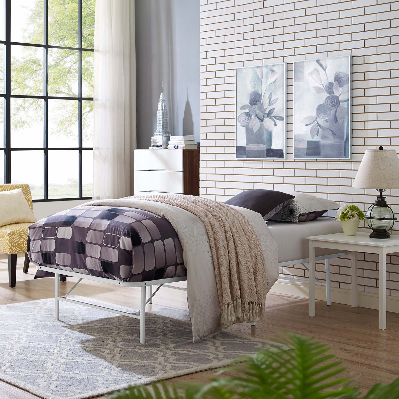 Horizon Stainless Steel Bed Frame by Modway