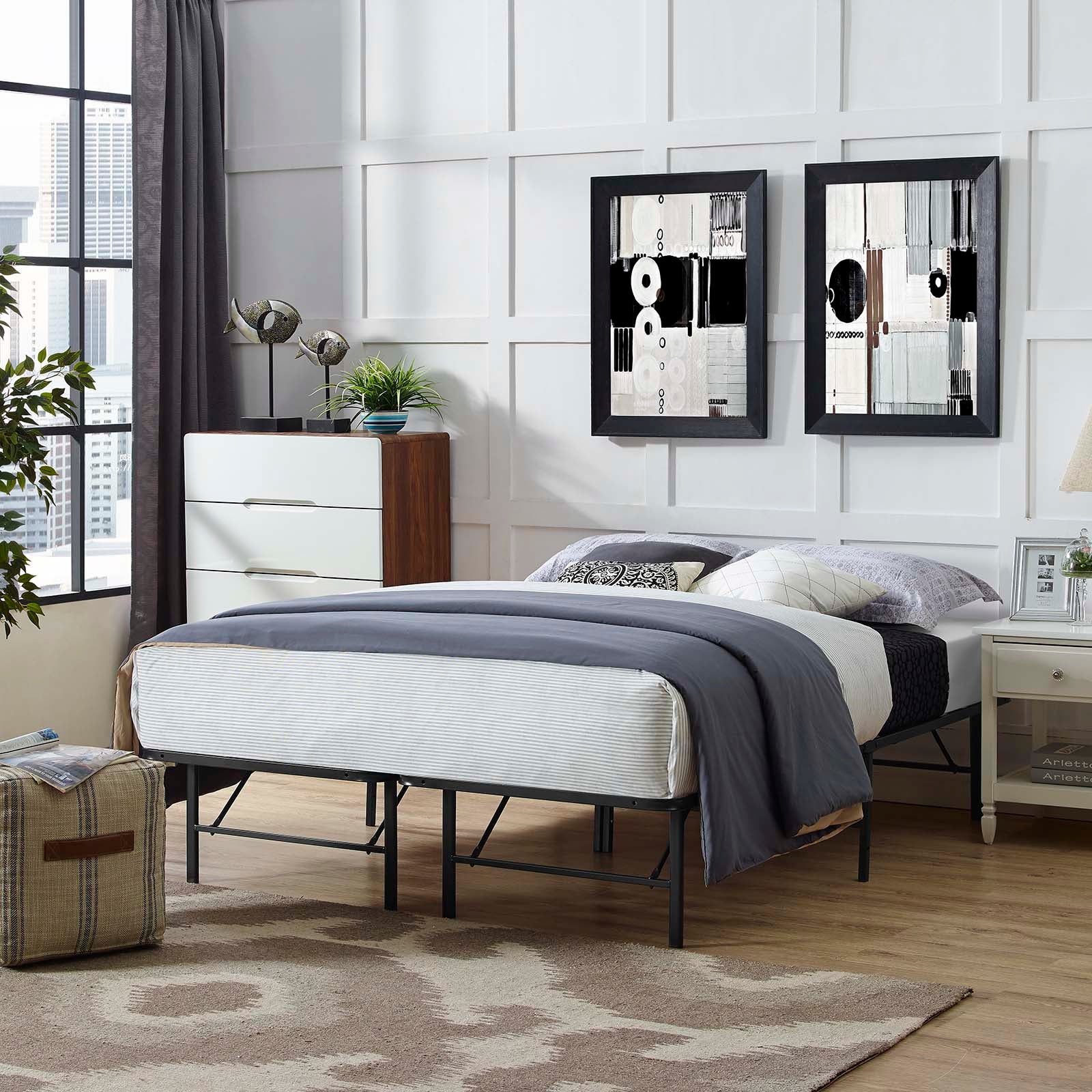 Horizon Stainless Steel Bed Frame by Modway
