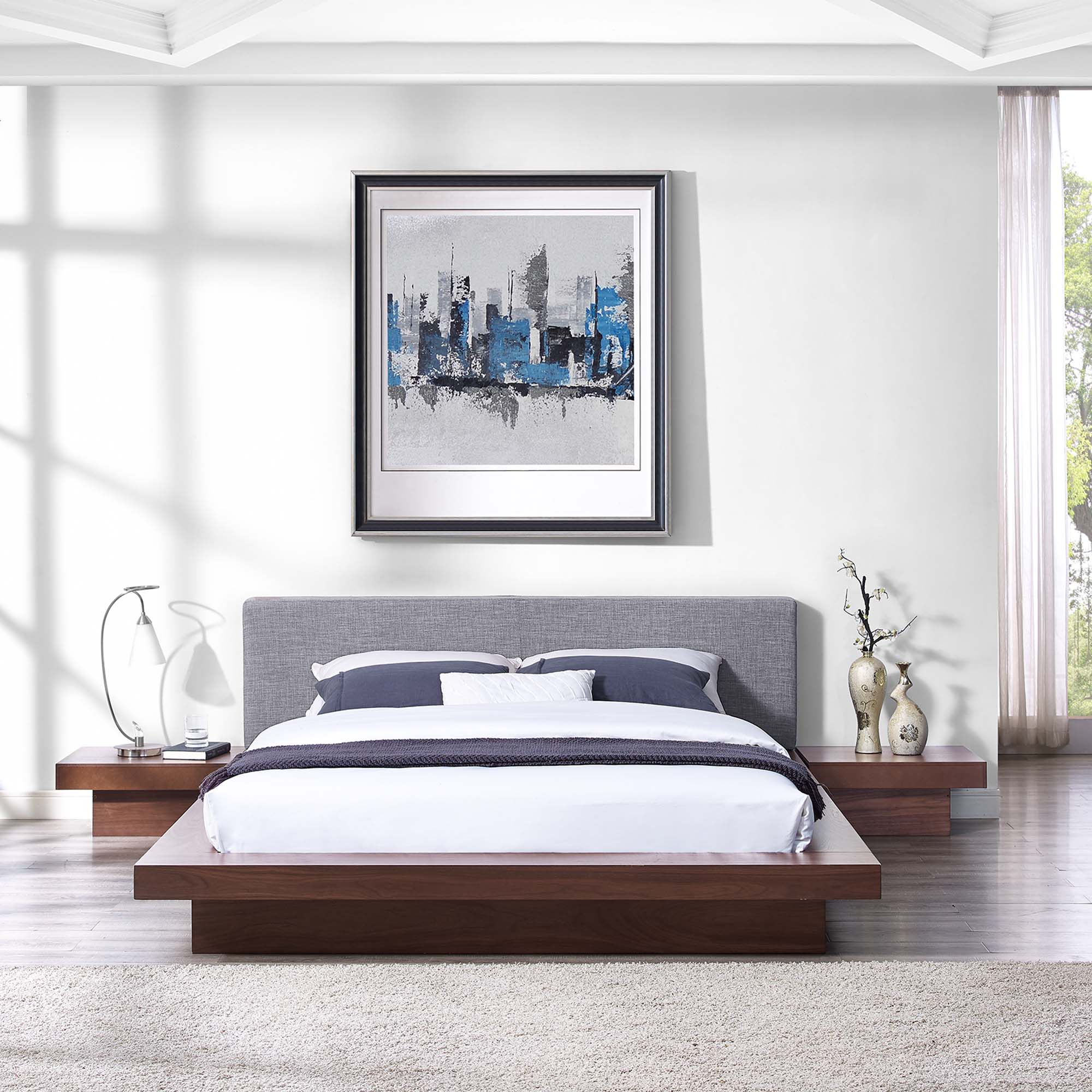 Freja 3 Piece Fabric Bedroom Set by Modway