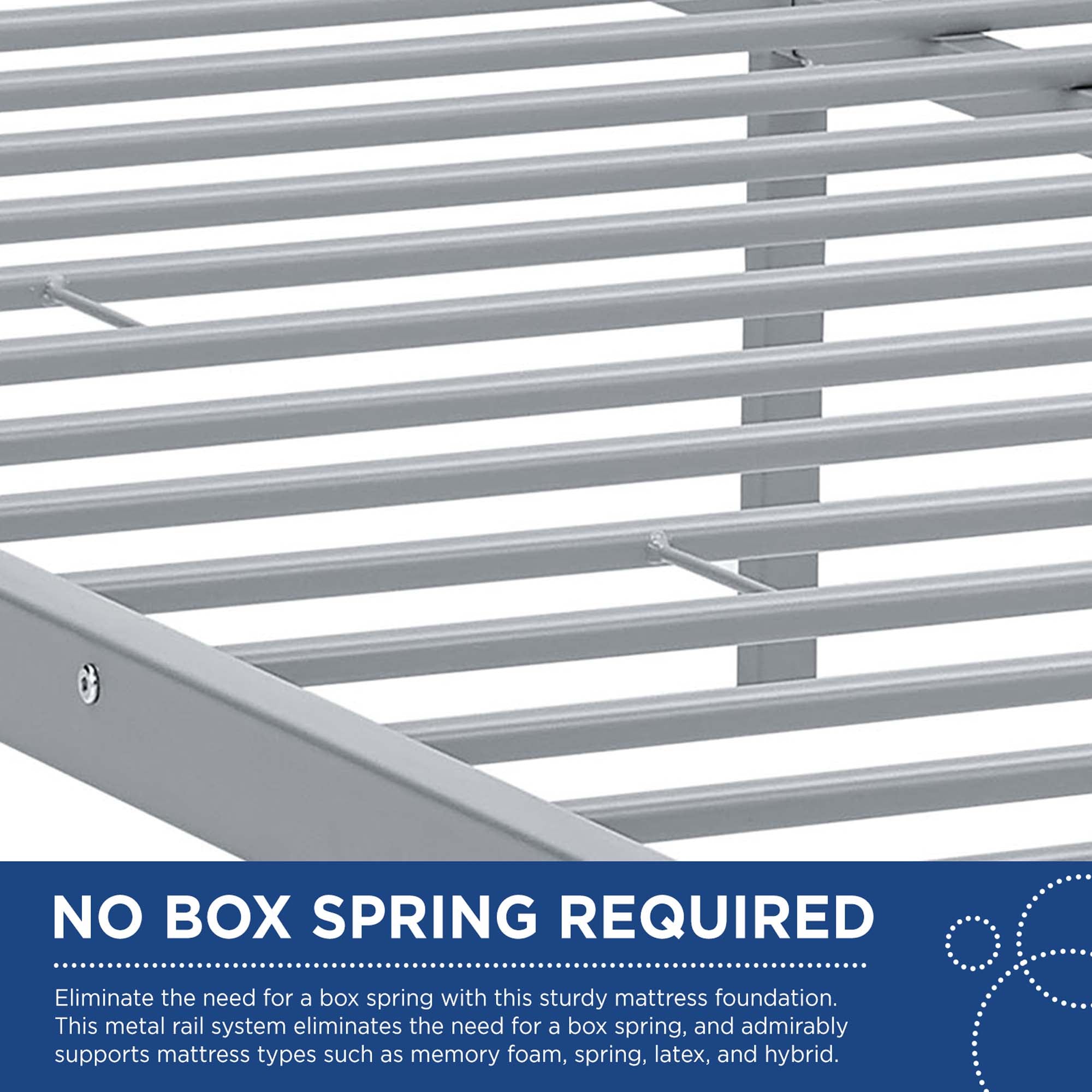 Maisie Stainless Steel Bed Frame by Modway