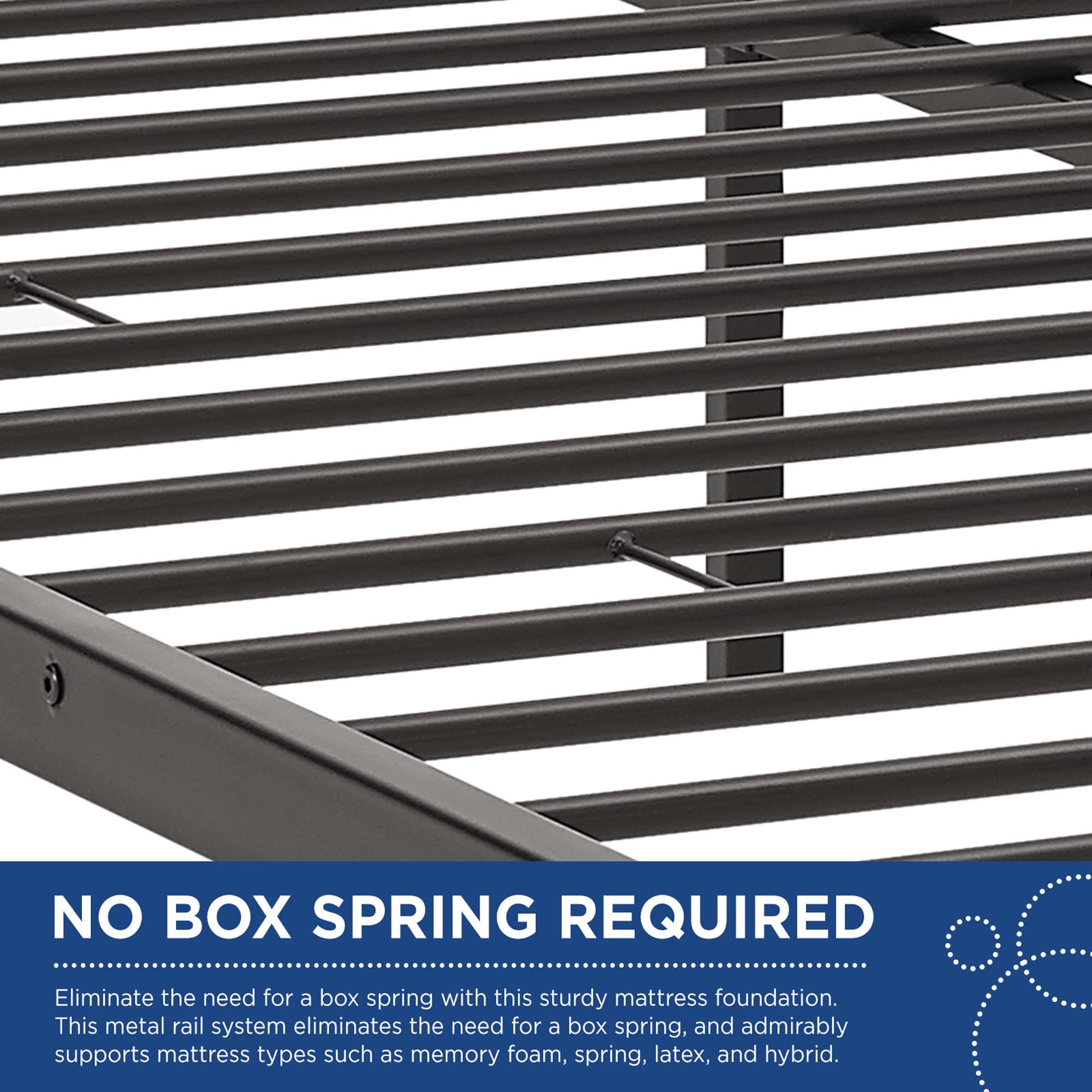 Maisie Stainless Steel Bed Frame by Modway