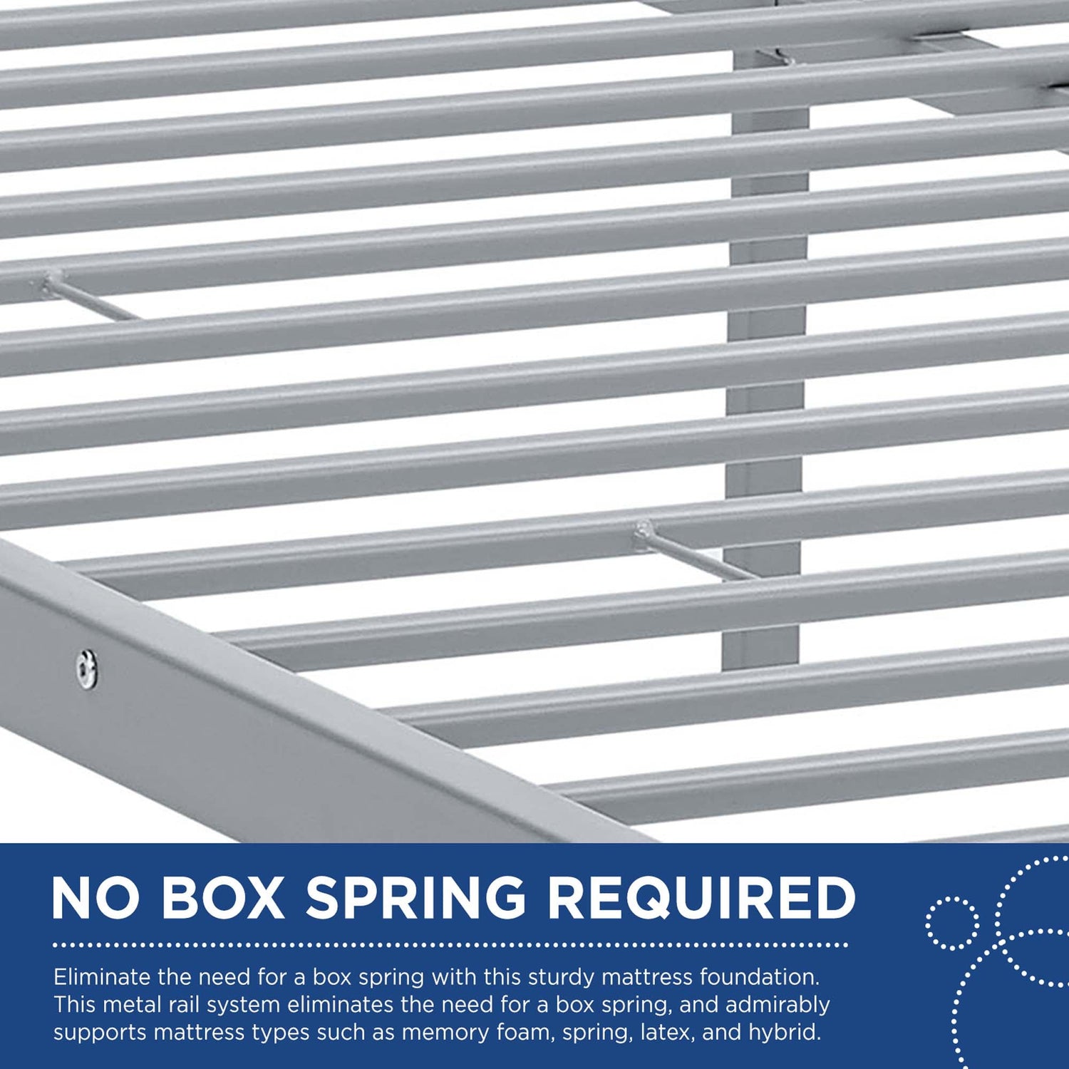 Maisie Stainless Steel Bed Frame by Modway