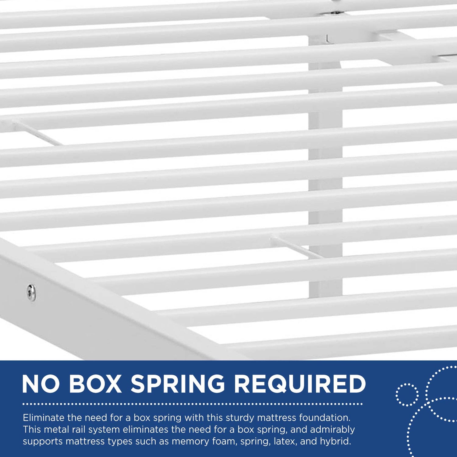 Maisie Stainless Steel Bed Frame by Modway