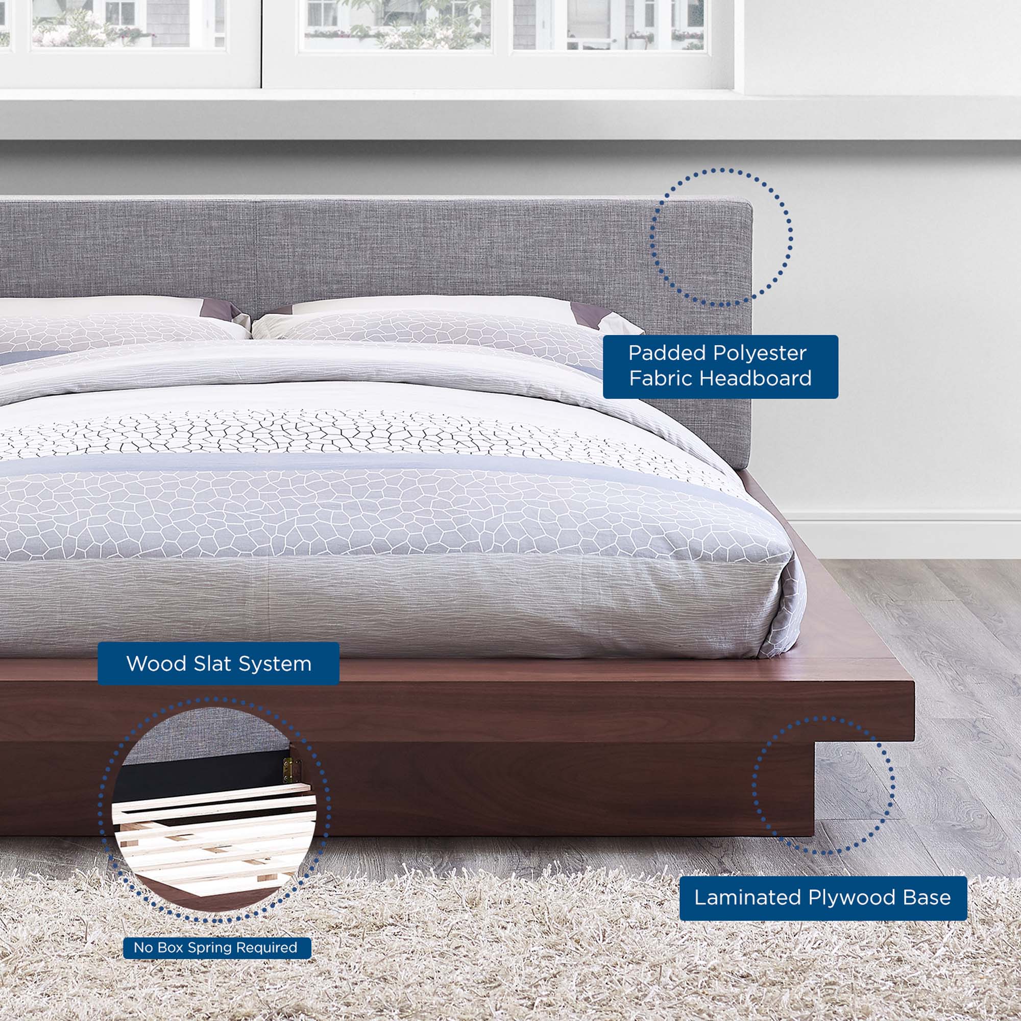 Freja Platform Bed by Modway