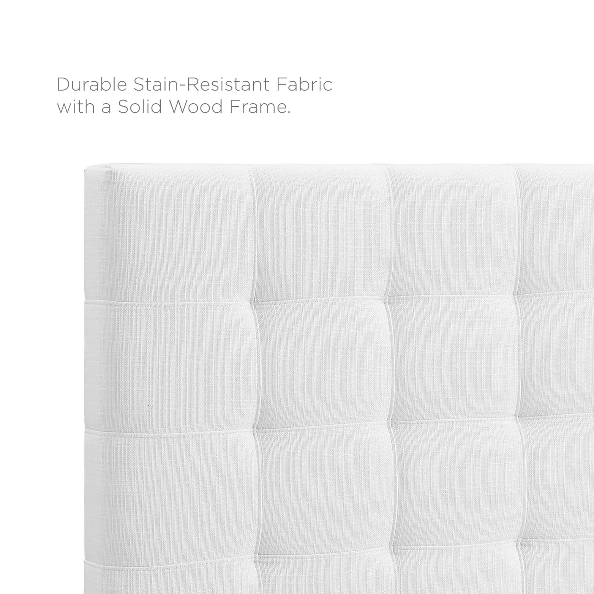 Paisley Tufted Upholstered Linen Fabric Headboard by Modway