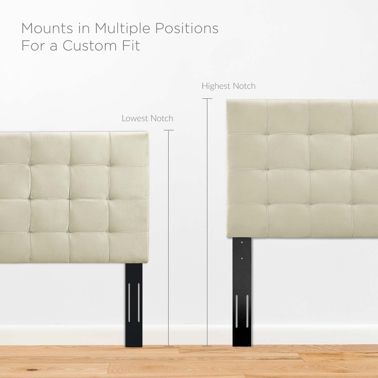 Paisley Tufted Upholstered Performance Velvet Headboard by Modway