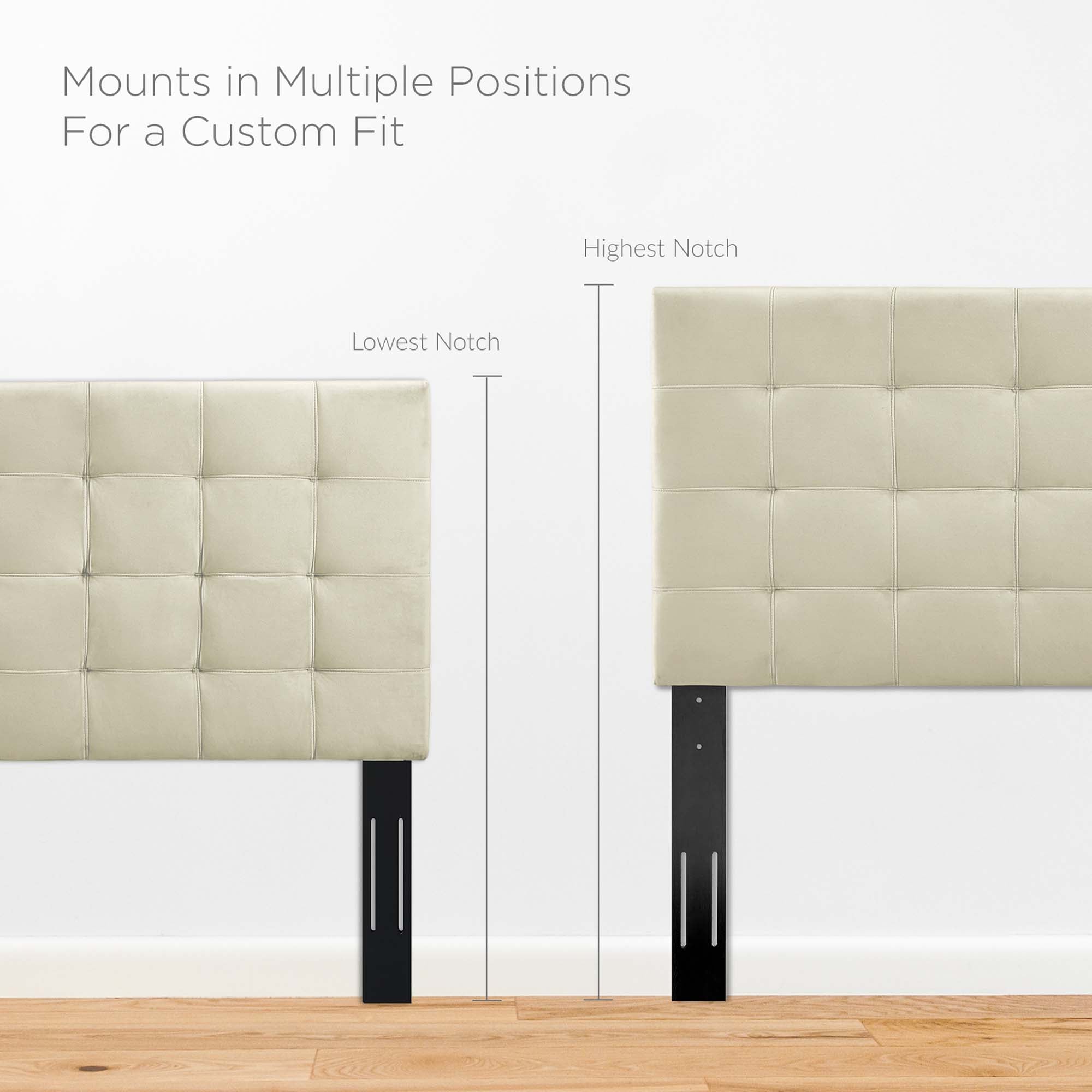 Paisley Tufted Upholstered Performance Velvet Headboard by Modway
