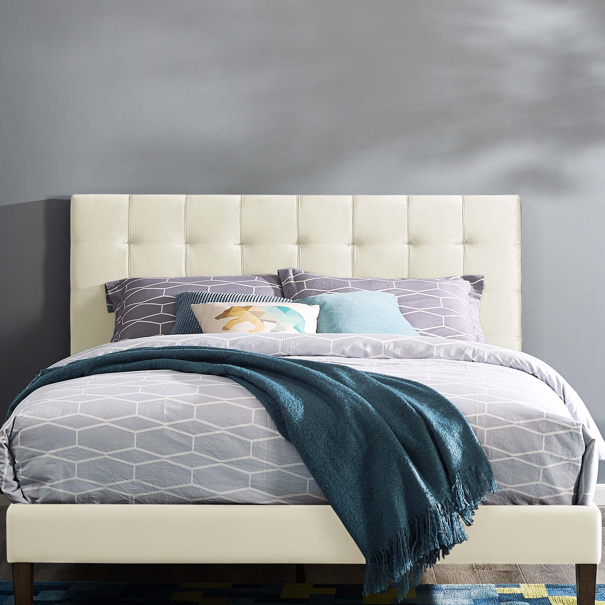 Paisley Tufted Upholstered Performance Velvet Headboard by Modway