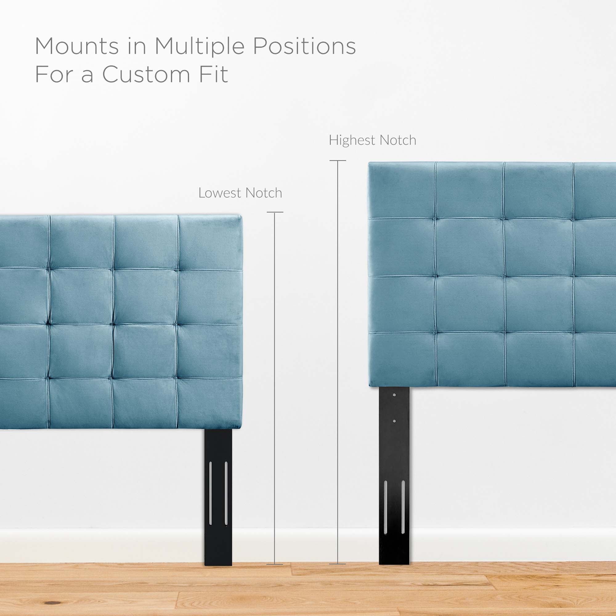Paisley Tufted Upholstered Performance Velvet Headboard by Modway