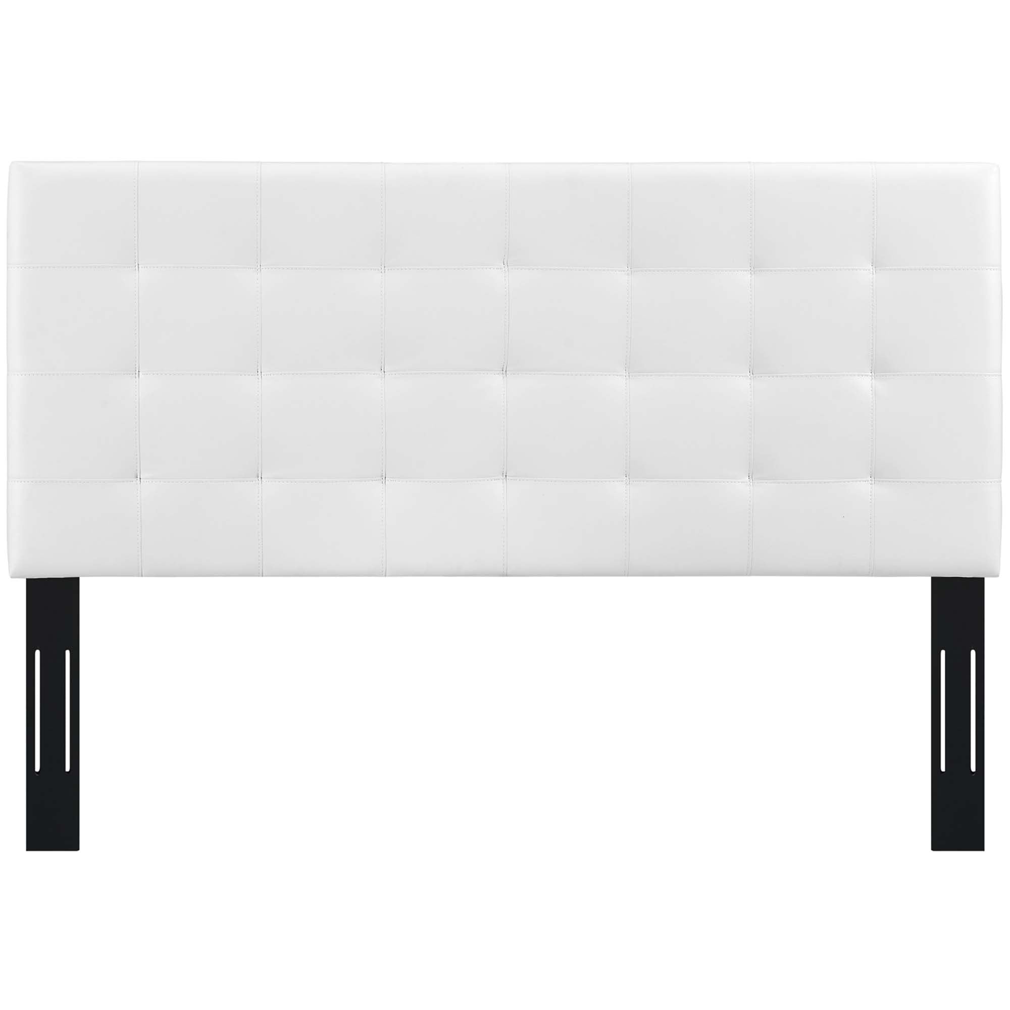 Paisley Tufted Upholstered Faux Leather Headboard by Modway