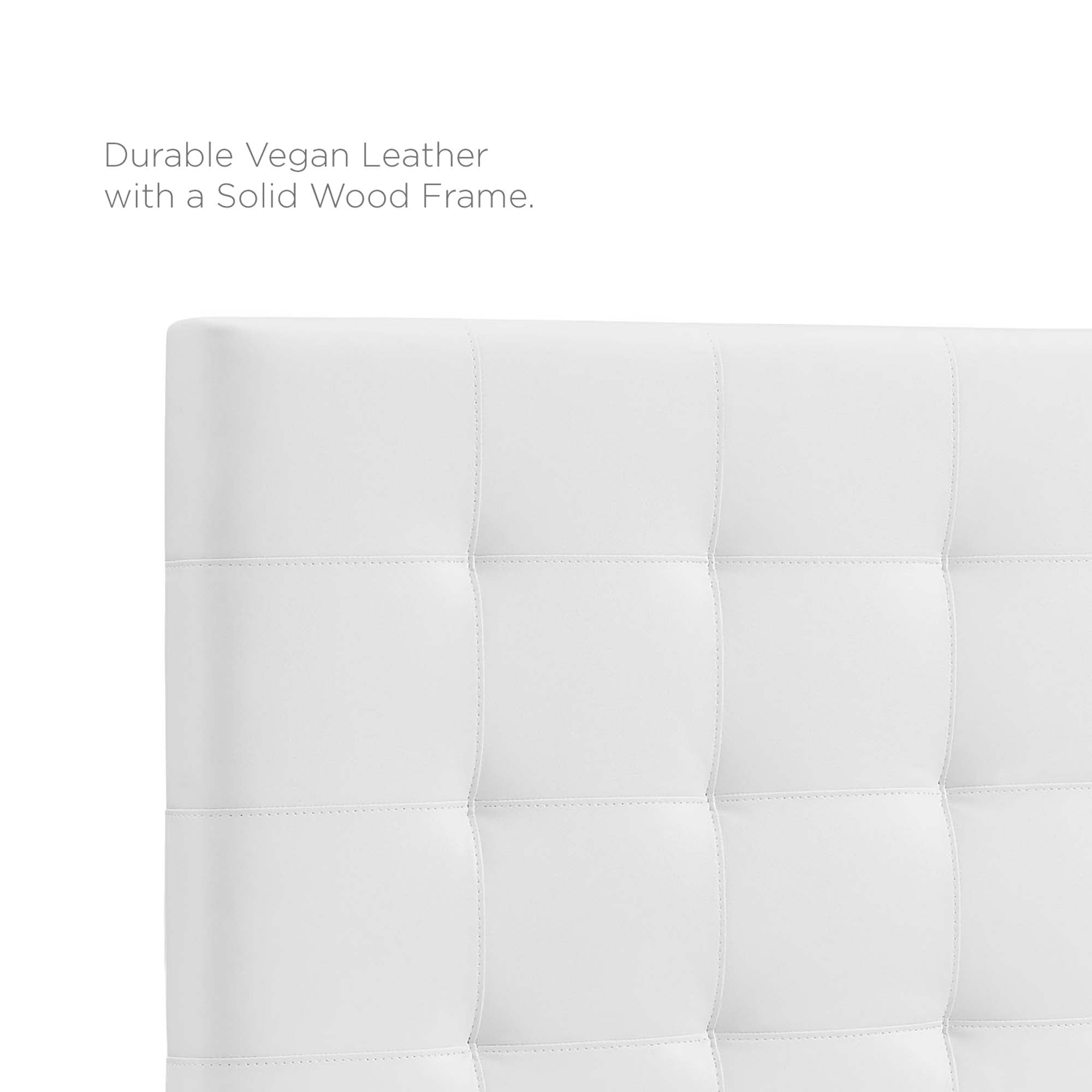 Paisley Tufted Upholstered Faux Leather Headboard by Modway