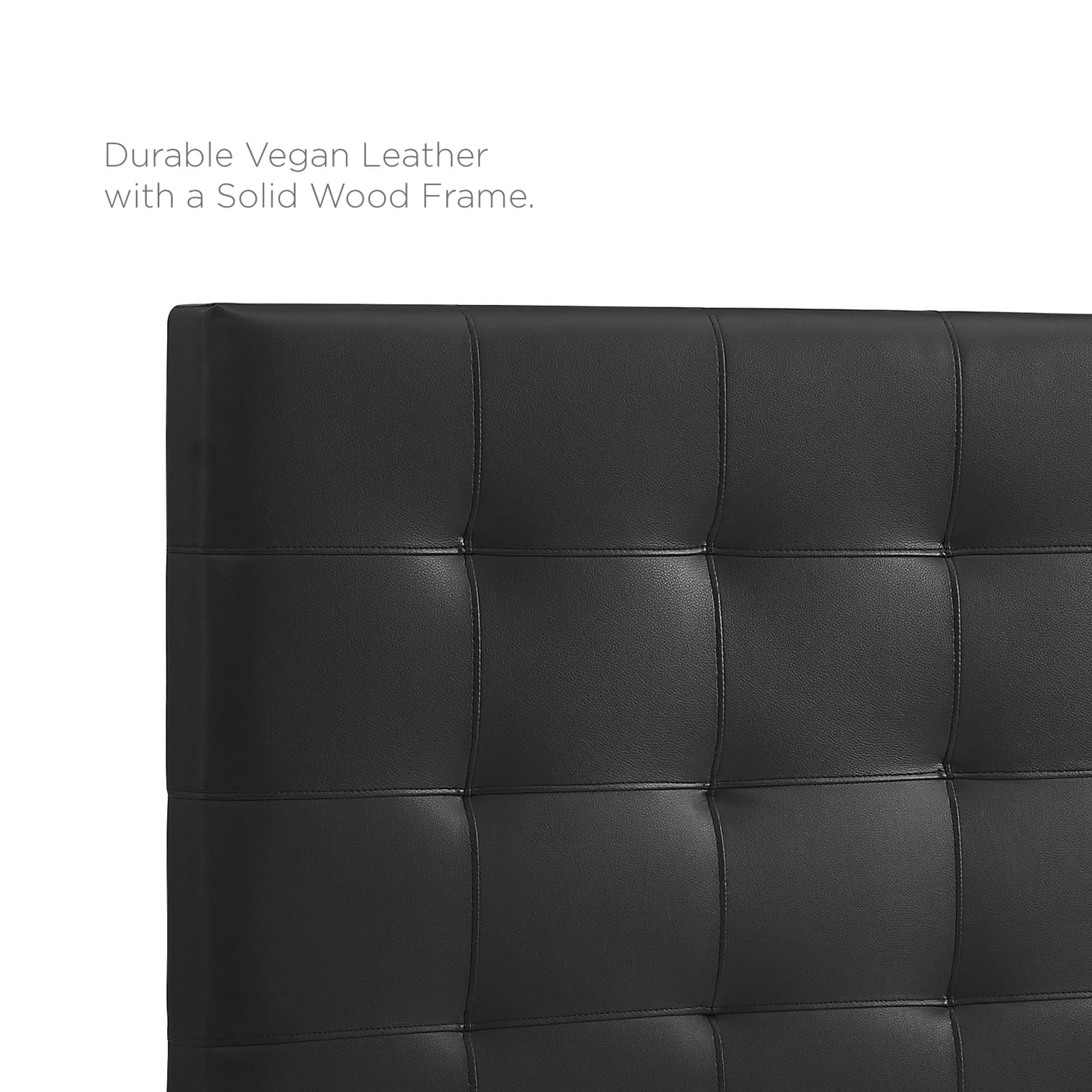 Paisley Tufted Upholstered Faux Leather Headboard by Modway