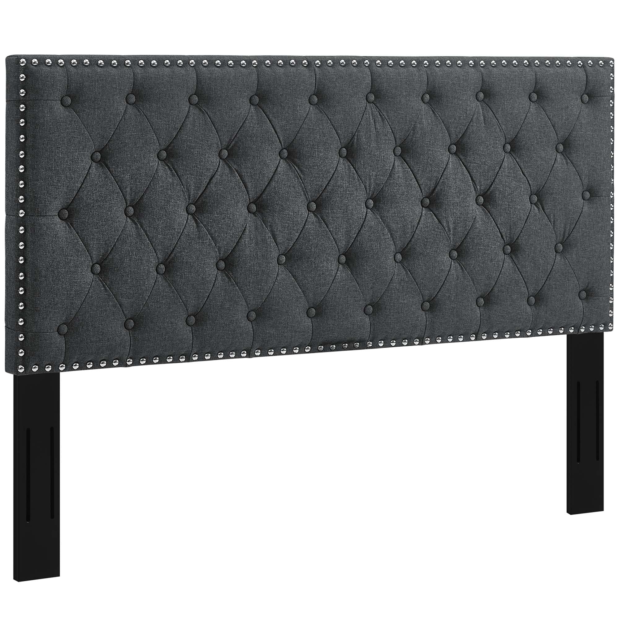 Helena Tufted Upholstered Linen Fabric Headboard by Modway